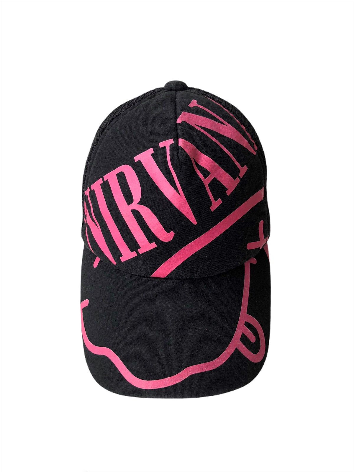 Nirvana RARE🔥Y2K Nirvana Grunge 😊 Logo Trucker Hat/Cap Size ONE SIZE - 2 Thumbnail