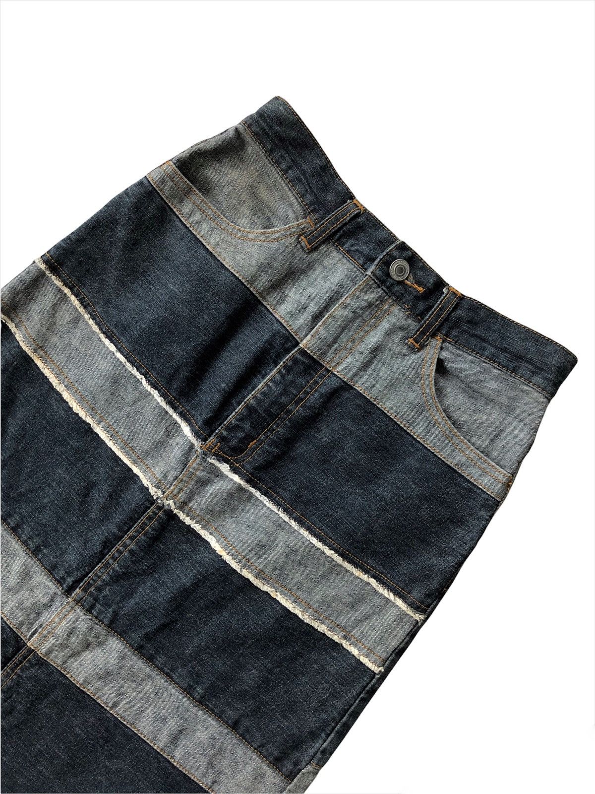 Hysteric Glamour GRAIL🔥Hysteric Glamour Hagi Patchwork Style Long Skirt Size 26" / US 2 / IT 38 - 4 Thumbnail