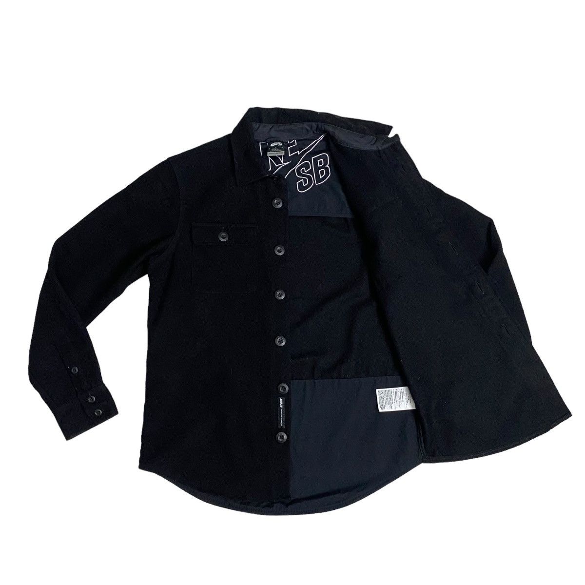 Nike Nike SB black wool shirt button up Size US S / EU 44-46 / 1 - 7 Thumbnail