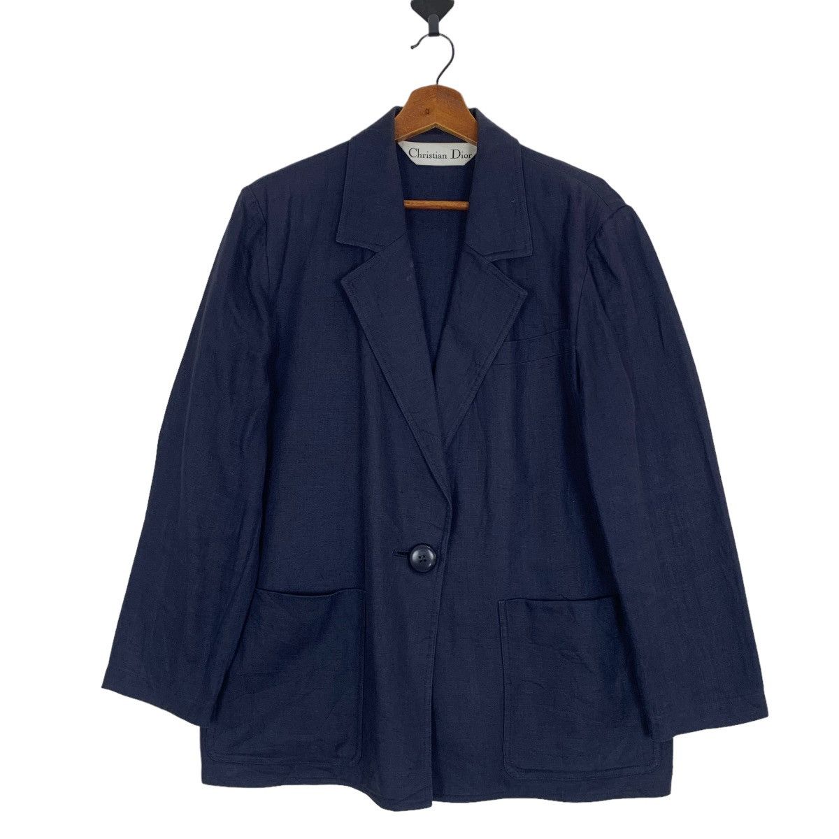 Christian Dior Monsieur × Designer × Other Christian Dior Single Button Blazer Navy Blue Size M / US 6-8 / IT 42-44 - 1 Thumbnail