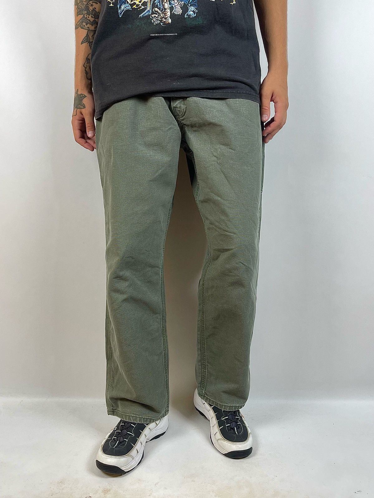 Carhartt Vintage Carhartt Single Knee Green Khaki Cargo Pants Size US 40 / EU 56 - 3 Thumbnail