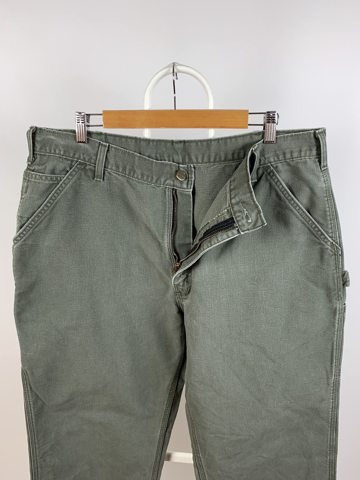 Carhartt Vintage Carhartt Single Knee Green Khaki Cargo Pants Size US 40 / EU 56 - 14 Thumbnail
