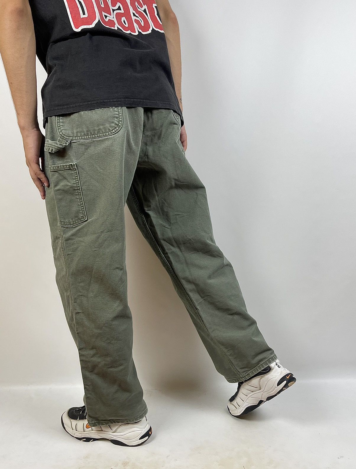 Carhartt Vintage Carhartt Single Knee Green Khaki Cargo Pants Size US 40 / EU 56 - 2 Thumbnail