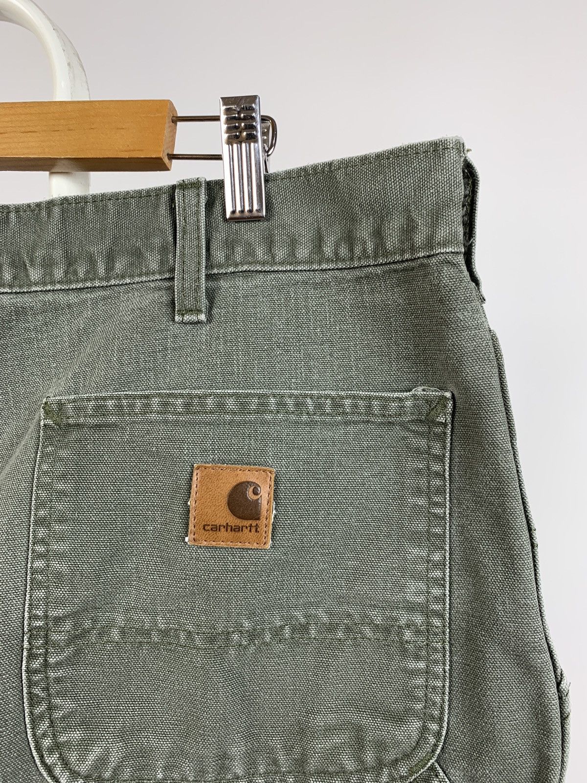 Carhartt Vintage Carhartt Single Knee Green Khaki Cargo Pants Size US 40 / EU 56 - 9 Thumbnail