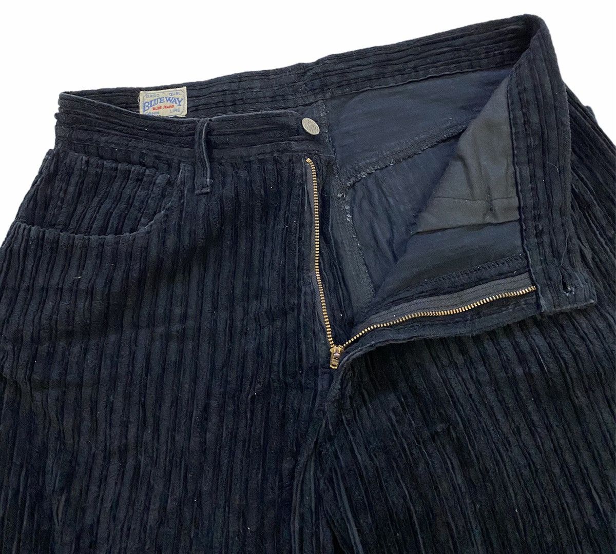 Blue Blue Japan Blue Way Japan Corduroy Baggy Crop Pants Size US 33 - 7 Thumbnail
