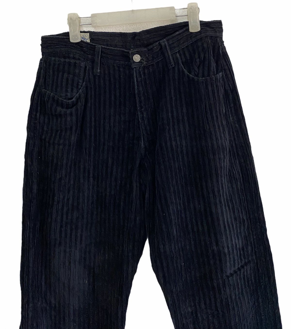 Blue Blue Japan Blue Way Japan Corduroy Baggy Crop Pants Size US 33 - 4 Thumbnail