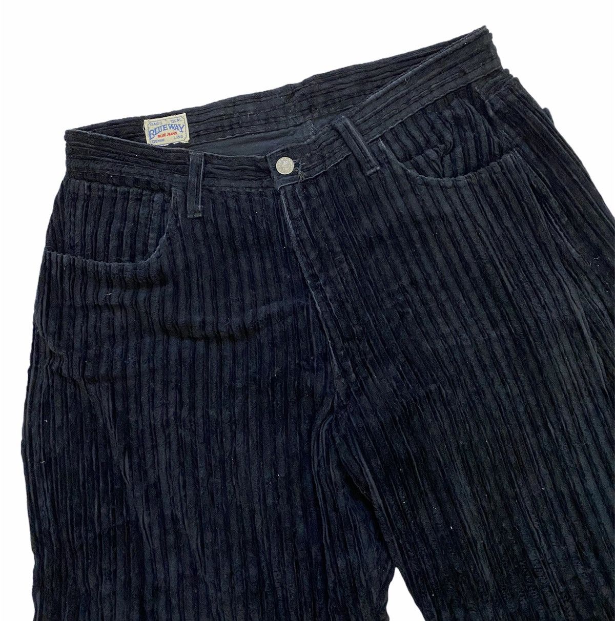 Blue Blue Japan Blue Way Japan Corduroy Baggy Crop Pants Size US 33 - 6 Thumbnail