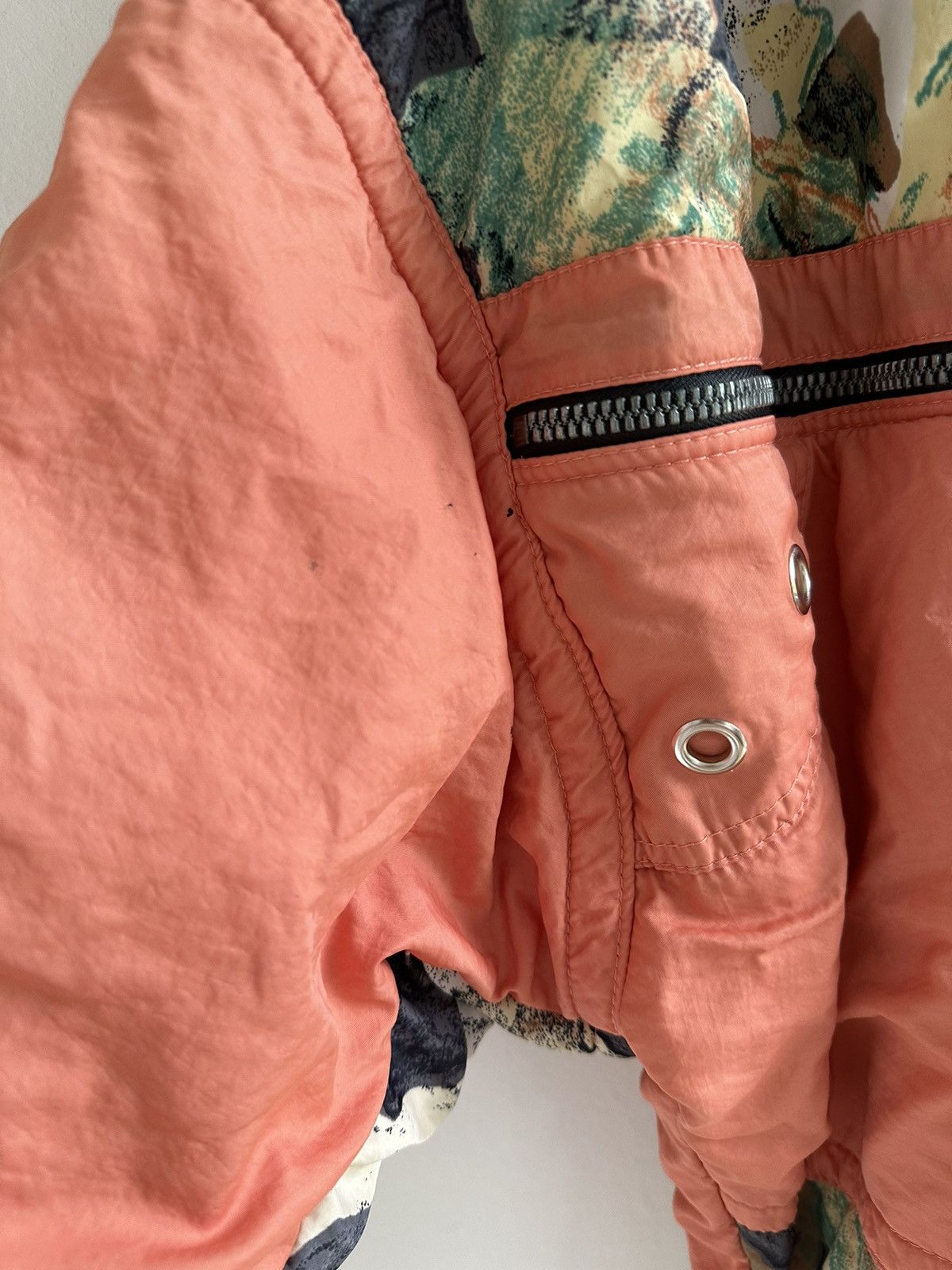 Vintage Vintage 90s Tiger Print Bomber Jacket Anorak Rare Riri Size US XL / EU 56 / 4 - 7 Thumbnail