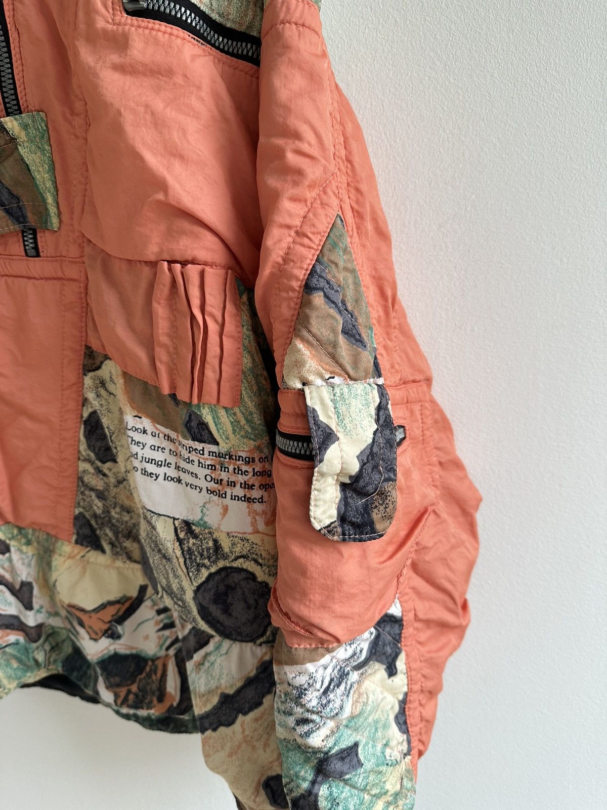 Vintage Vintage 90s Tiger Print Bomber Jacket Anorak Rare Riri Size US XL / EU 56 / 4 - 3 Thumbnail