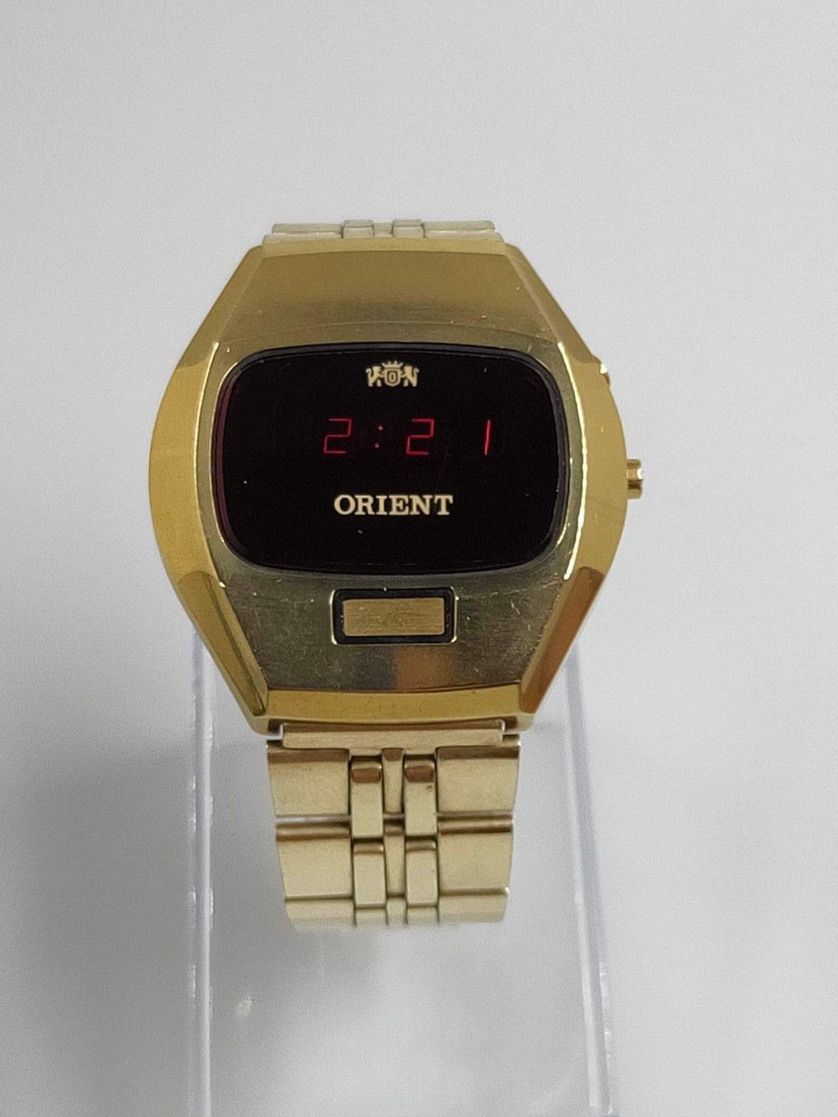 Rare × Vintage Ultra Rare Vintage ORIENT TOUCH TRON RED LED Men’s Watch ...