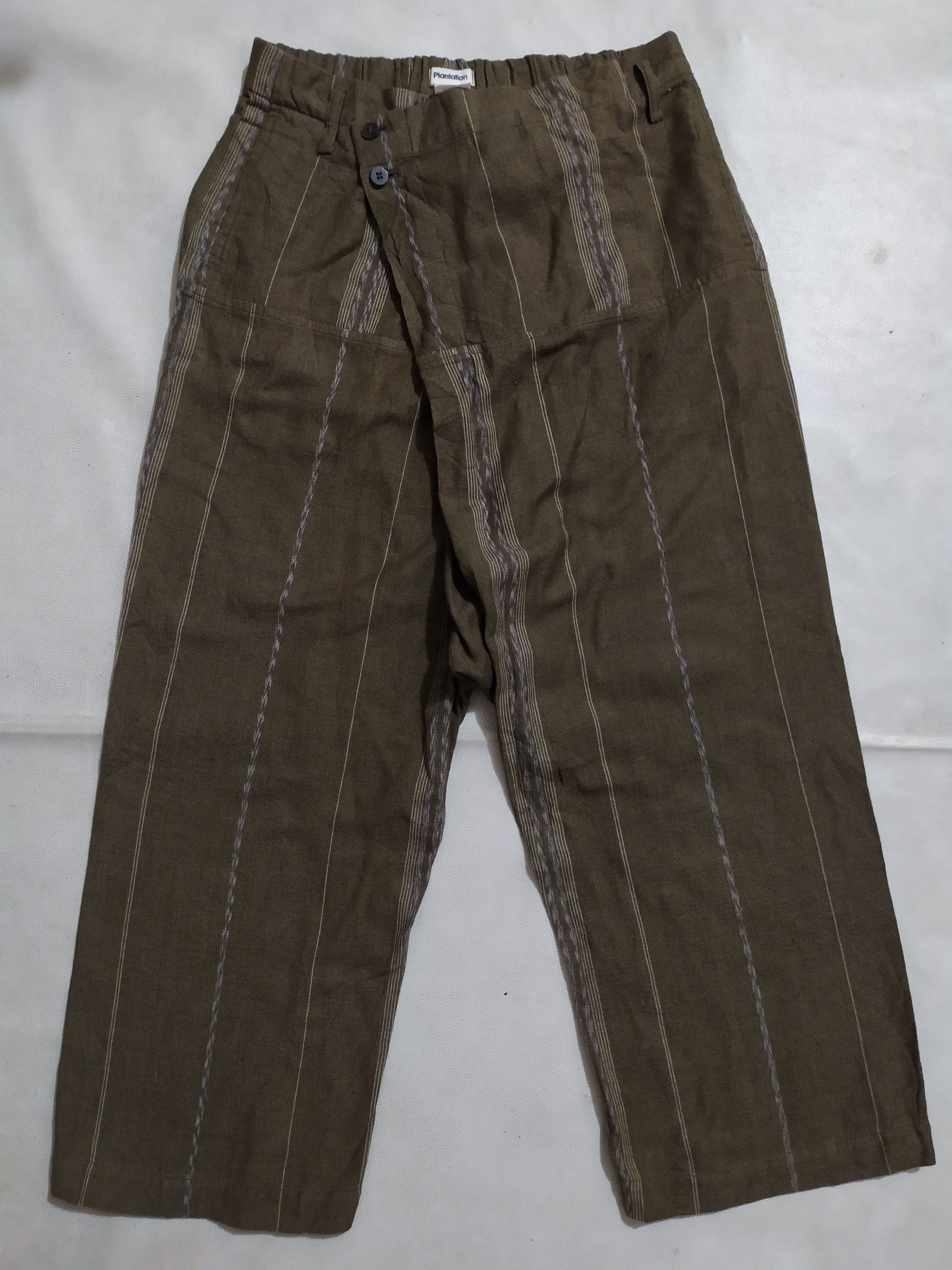 Issey Miyake × Japanese Brand 🔥Plantation Pants By Issey Miyake assymetric pants Size US 32 / EU 48 - 1 Thumbnail