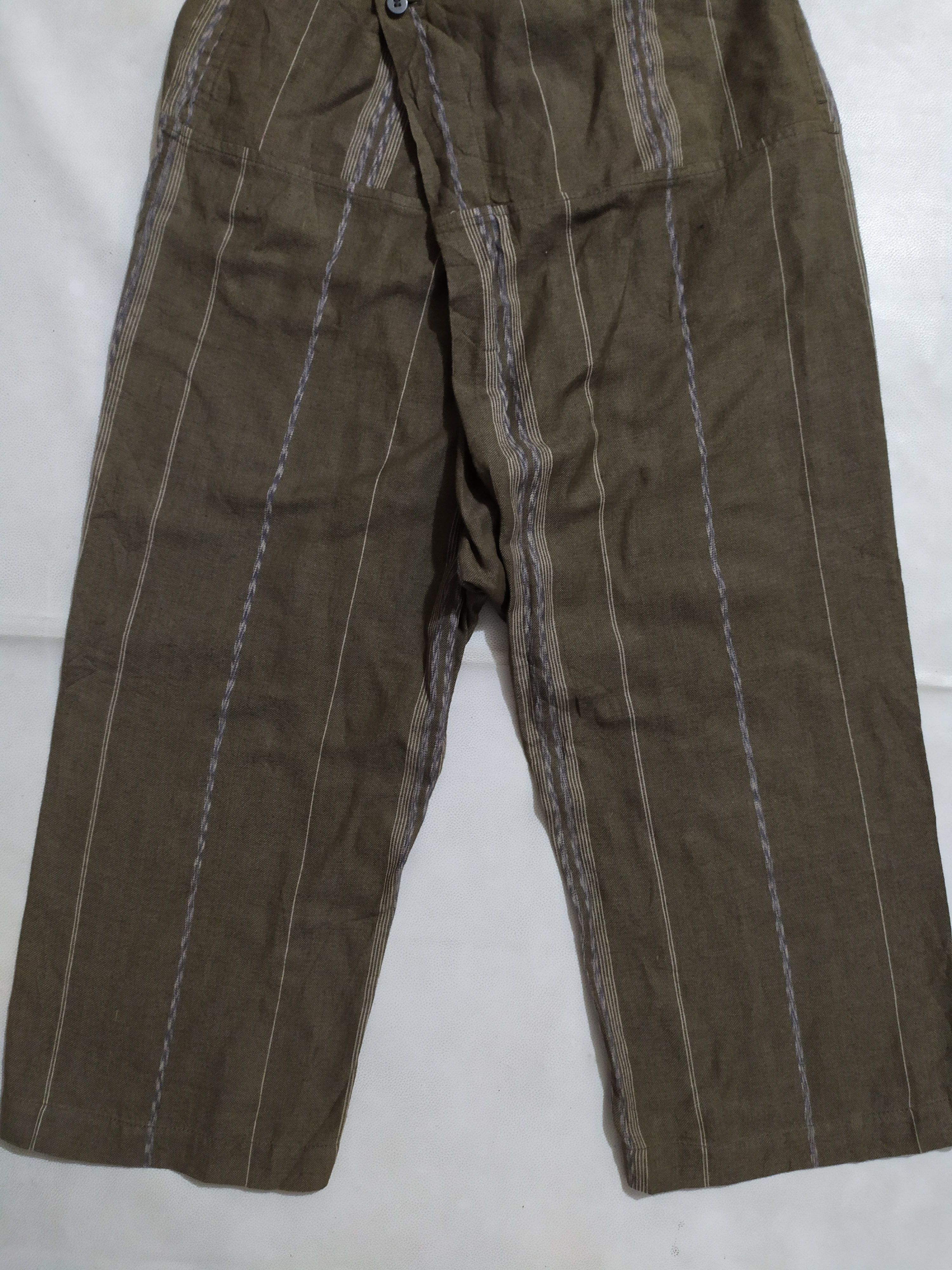 Issey Miyake × Japanese Brand 🔥Plantation Pants By Issey Miyake assymetric pants Size US 32 / EU 48 - 3 Thumbnail