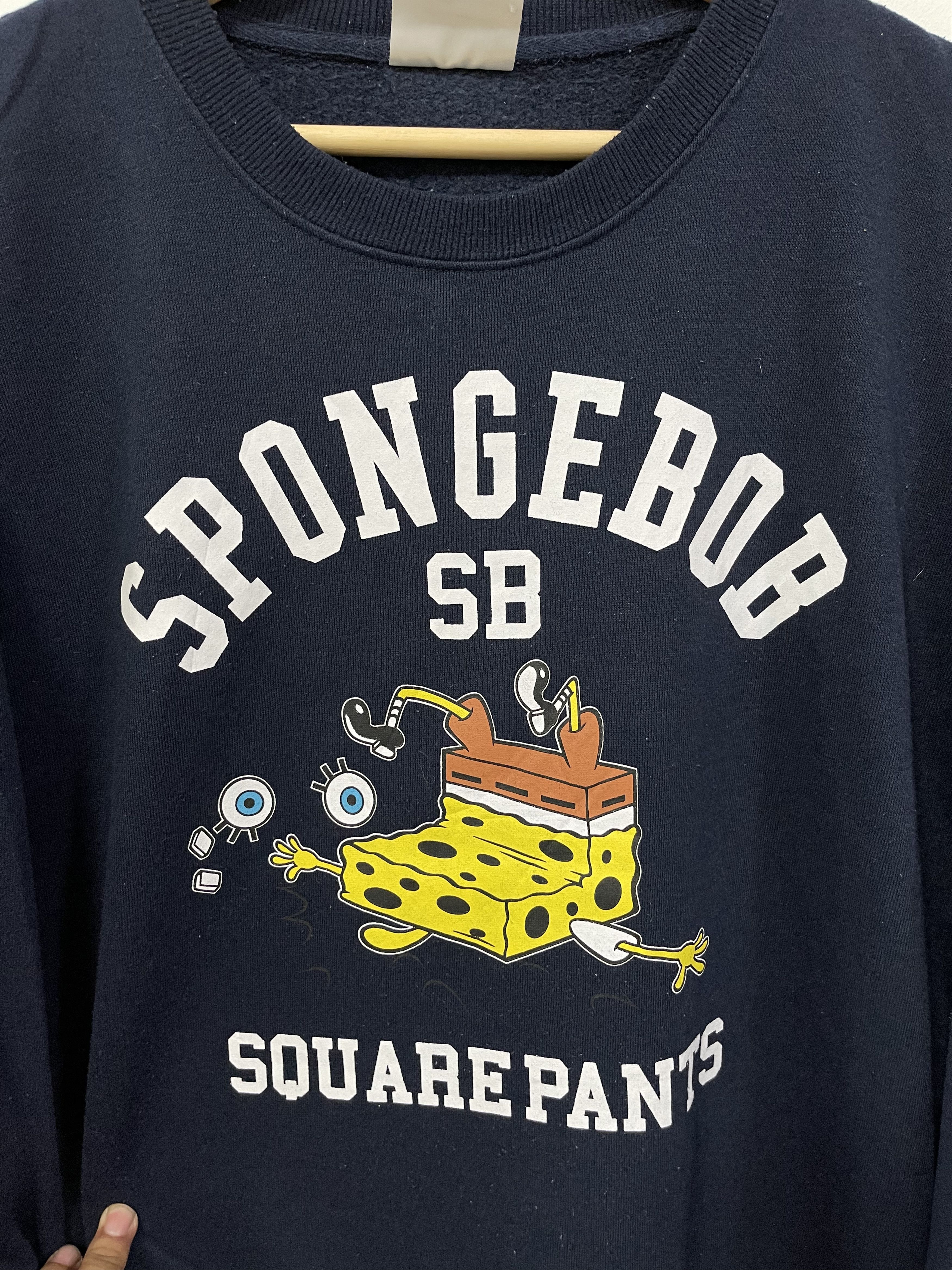Cartoon Network × Nickelodeon × Vintage Japanese Spongebob Squarepants Big Logo Sweatshirt Size US M / EU 48-50 / 2 - 2 Thumbnail