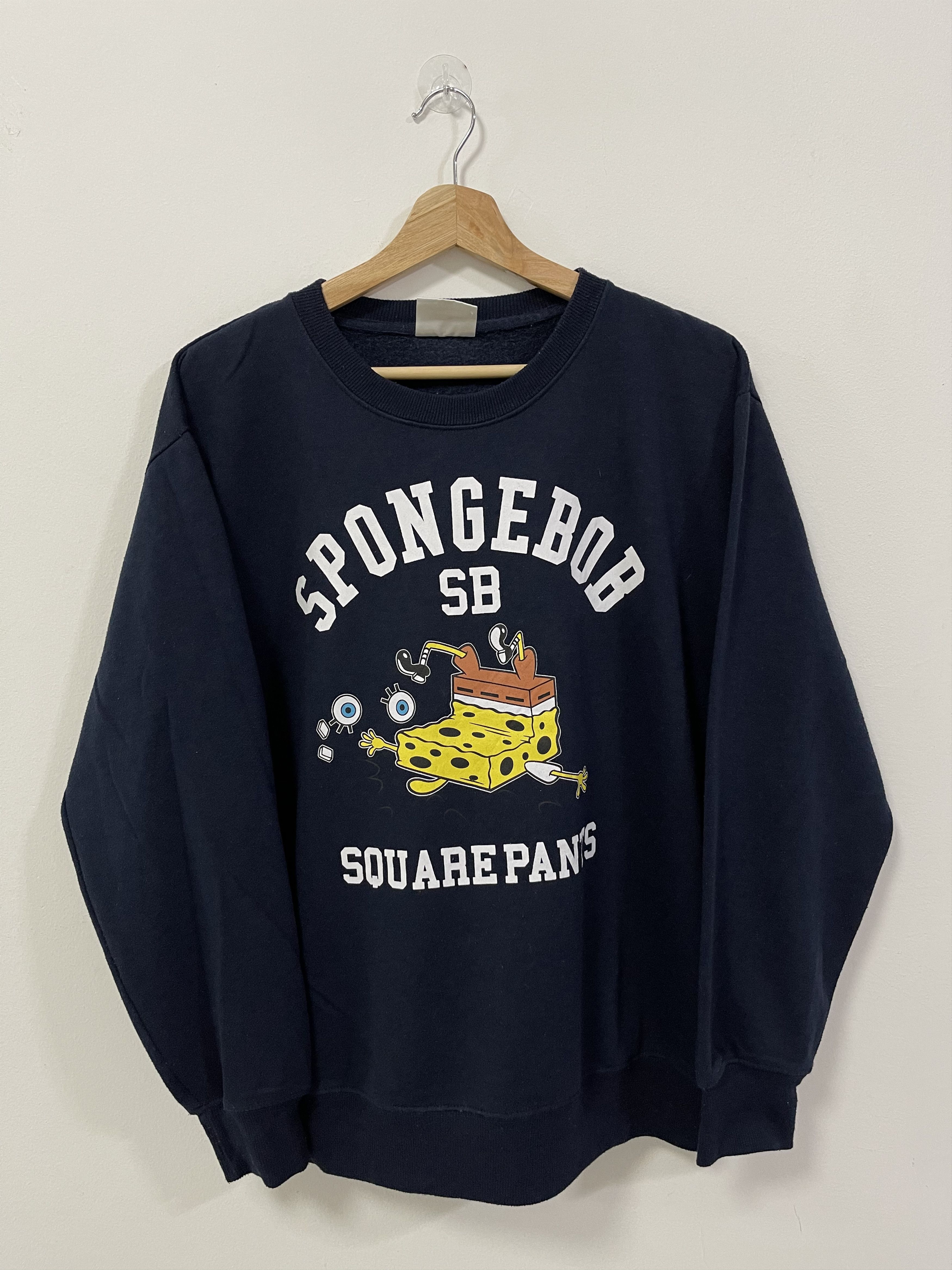 Vintage Japanese Spongebob Squarepants Big Logo Sweatshirt | Grailed