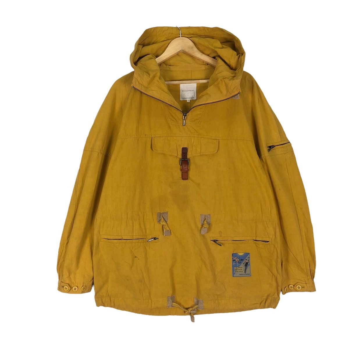 Japanese Brand VTG SCOOPMAN ANORAK HOODIE HALF ZIPPER LIGHT JACKET Size US L / EU 52-54 / 3 - 1 Thumbnail