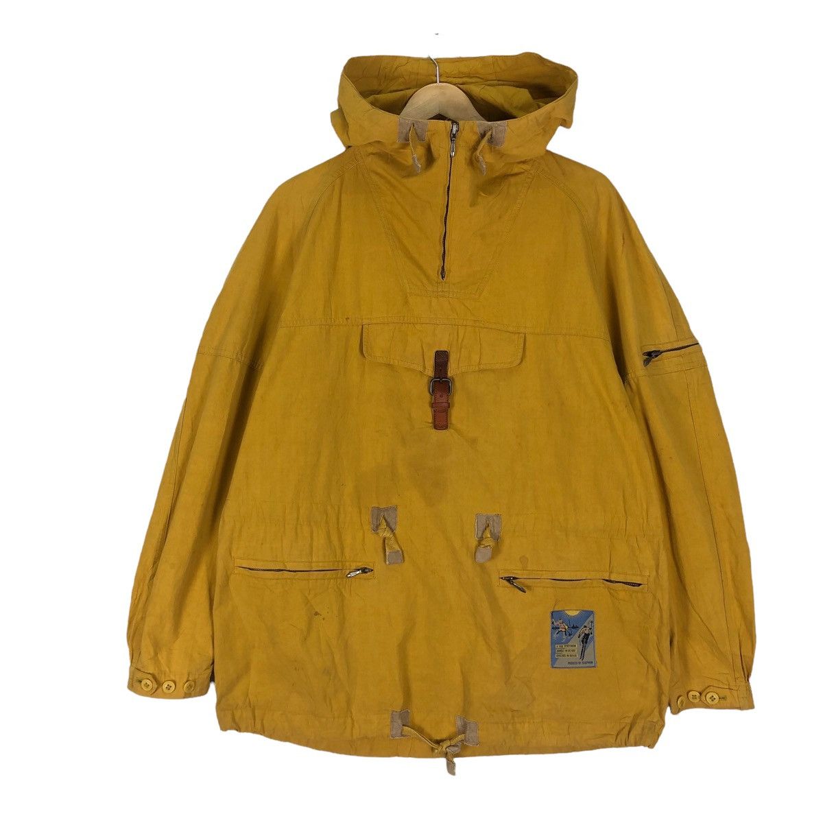 Japanese Brand VTG SCOOPMAN ANORAK HOODIE HALF ZIPPER LIGHT JACKET Size US L / EU 52-54 / 3 - 2 Thumbnail