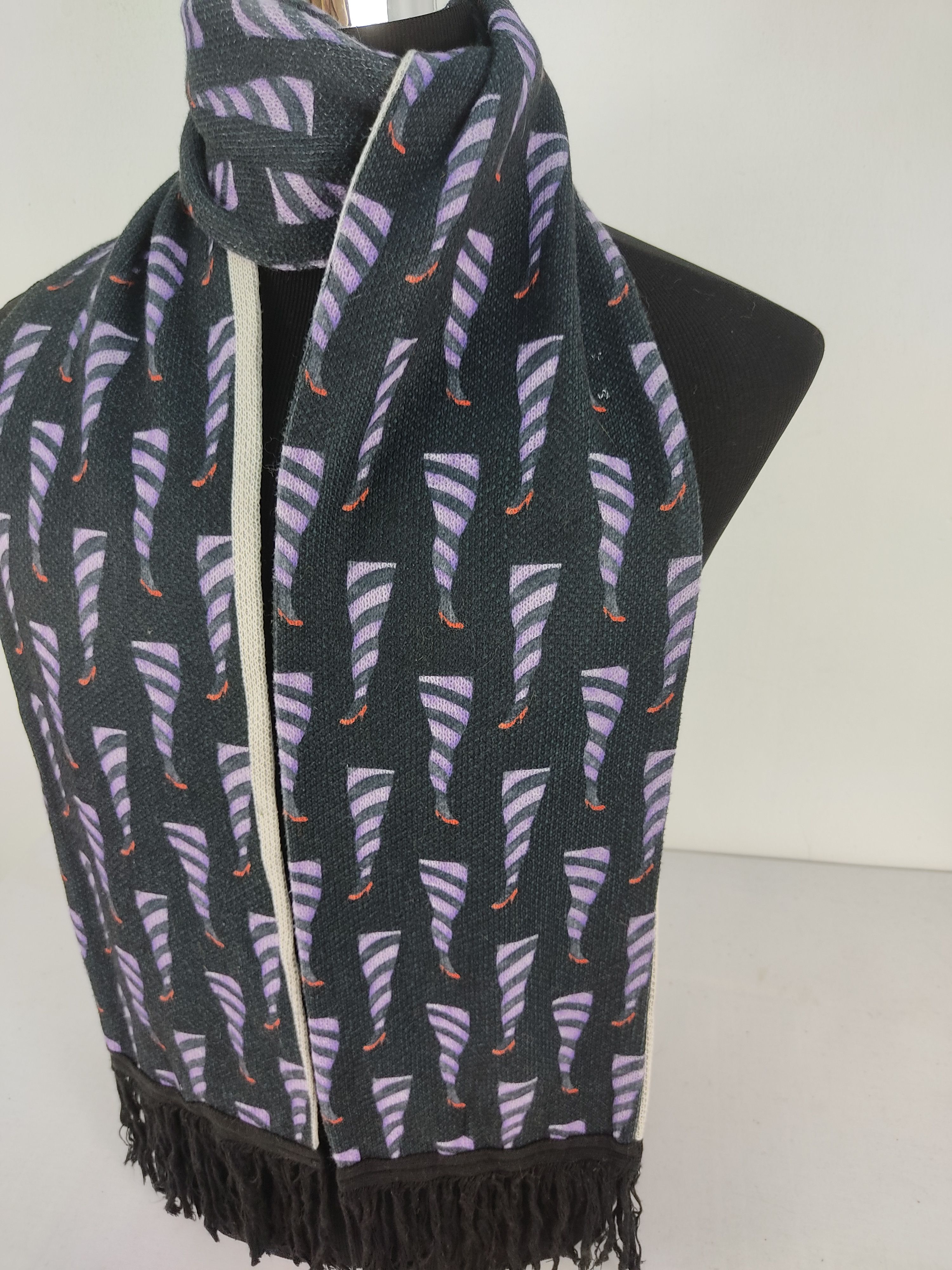 Japanese Brand Vintage Melantrick Hemlighet Cabaret Scarf/Muffler/Neckwear Size ONE SIZE - 6 Thumbnail