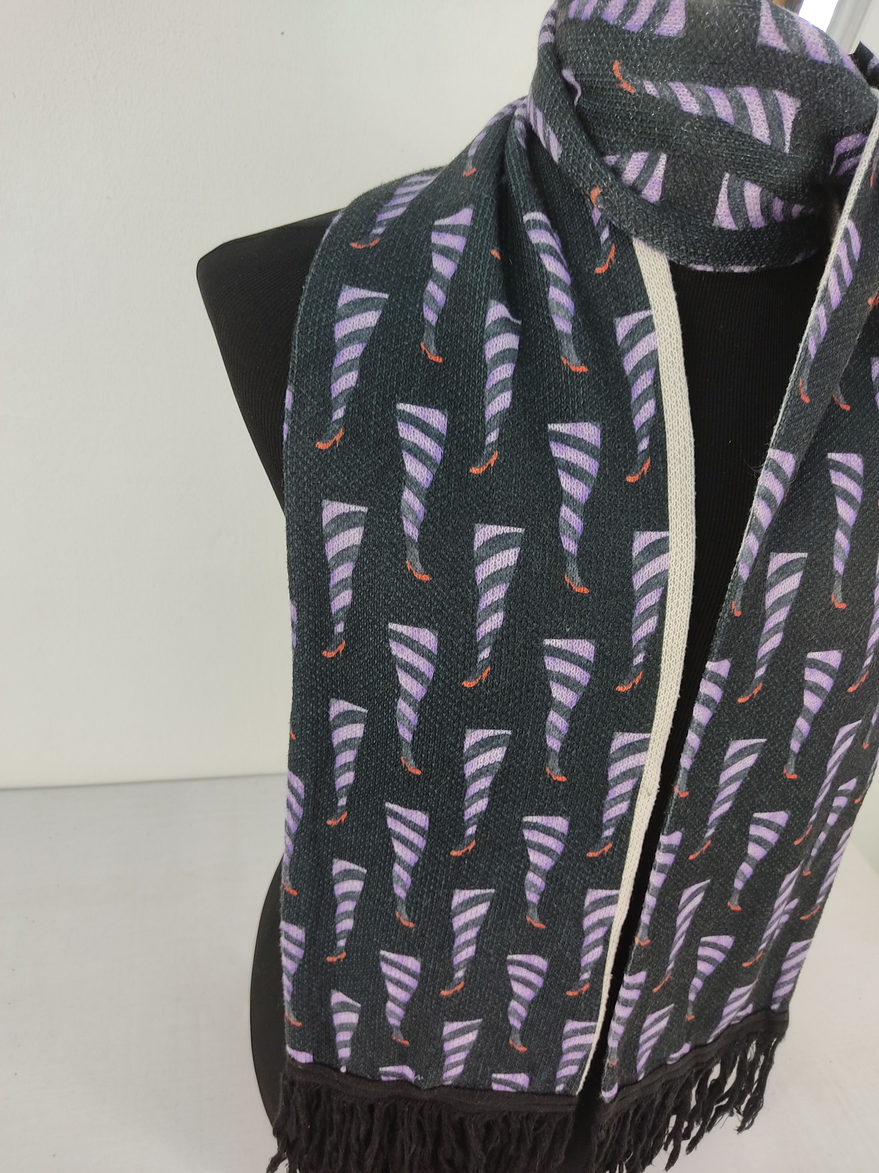 Japanese Brand Vintage Melantrick Hemlighet Cabaret Scarf/Muffler/Neckwear Size ONE SIZE - 5 Thumbnail