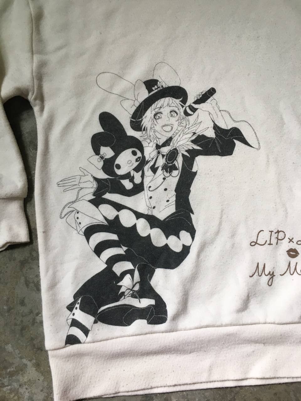 Anime × Japanese Brand Vintage Anime Kuromi Lip x Lip My Melody Hoodie Size US S / EU 44-46 / 1 - 2 Thumbnail