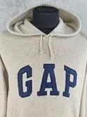 Gap × Vintage 90s Fleece GAP Spellout Logo Vintage Hoodie Size US XL / EU 56 / 4 - 19 Thumbnail