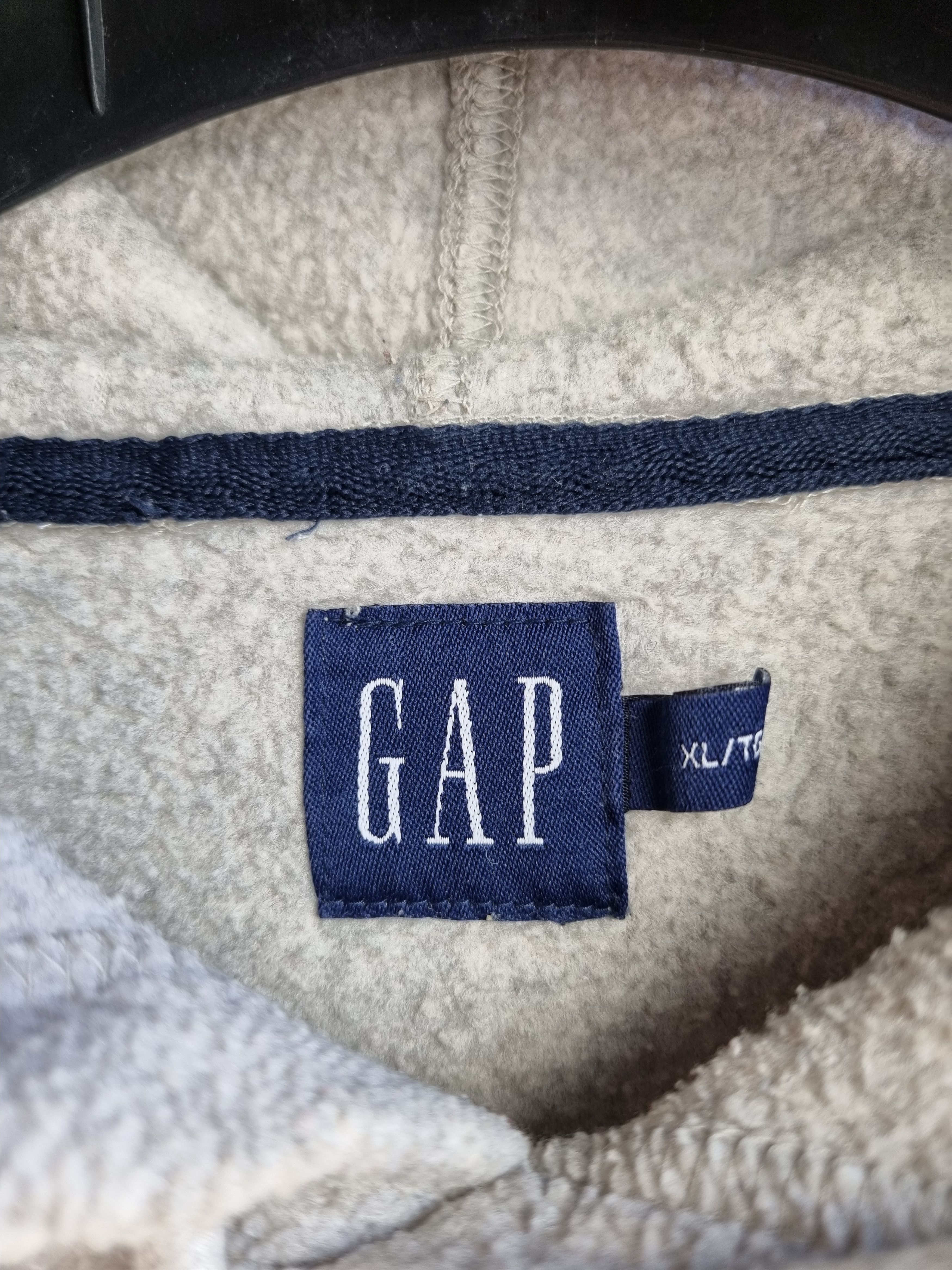 Gap × Vintage 90s Fleece GAP Spellout Logo Vintage Hoodie Size US XL / EU 56 / 4 - 4 Thumbnail