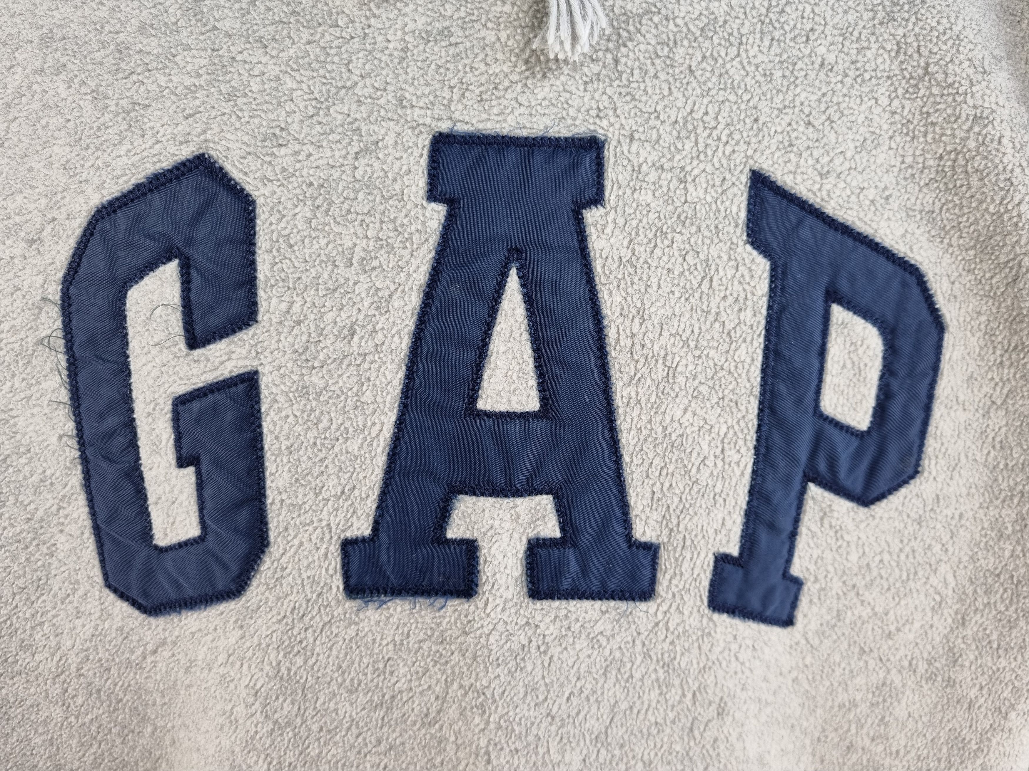 Gap × Vintage 90s Fleece GAP Spellout Logo Vintage Hoodie Size US XL / EU 56 / 4 - 9 Thumbnail
