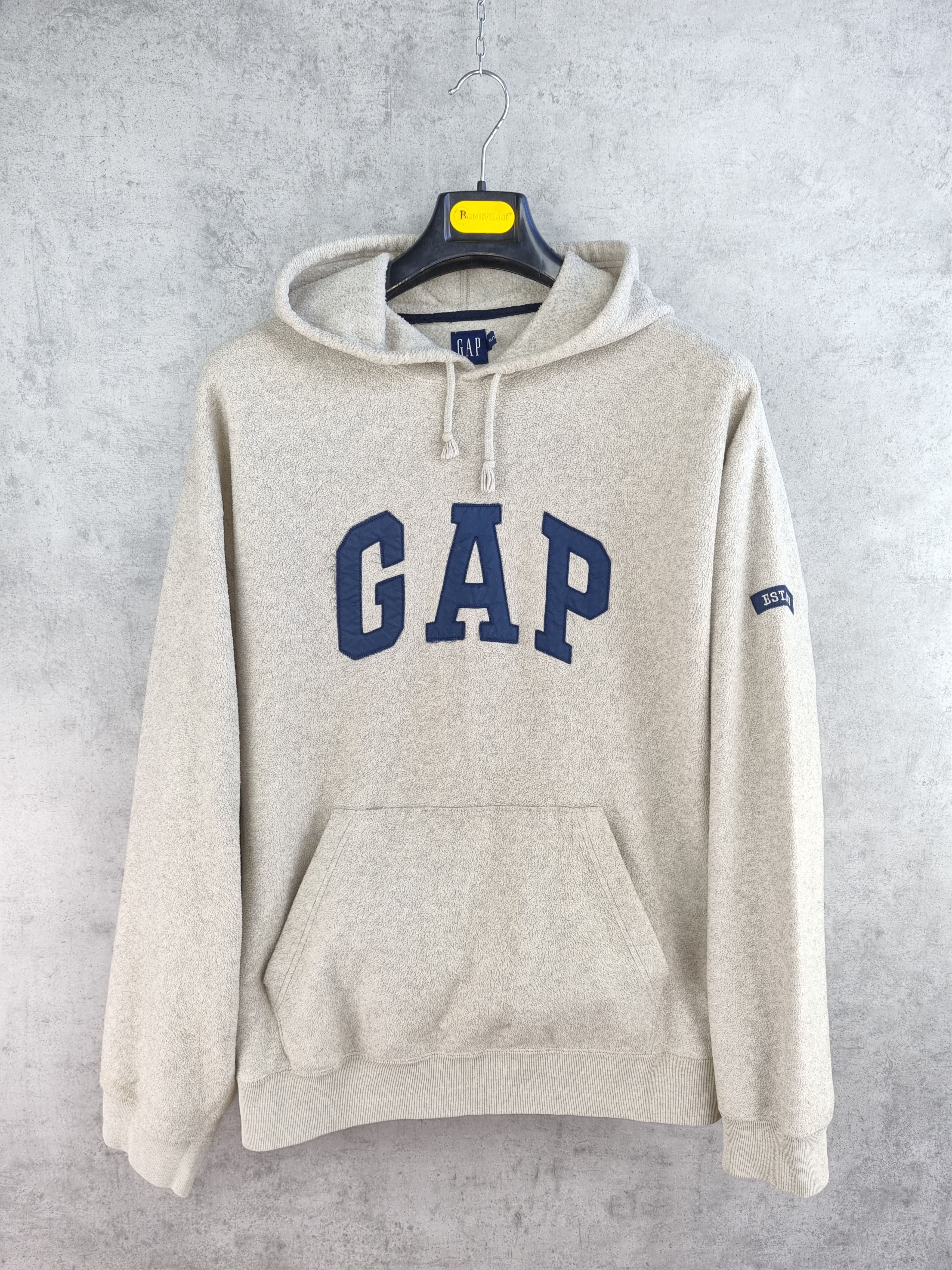 Gap × Vintage 90s Fleece GAP Spellout Logo Vintage Hoodie Size US XL / EU 56 / 4 - 1 Thumbnail