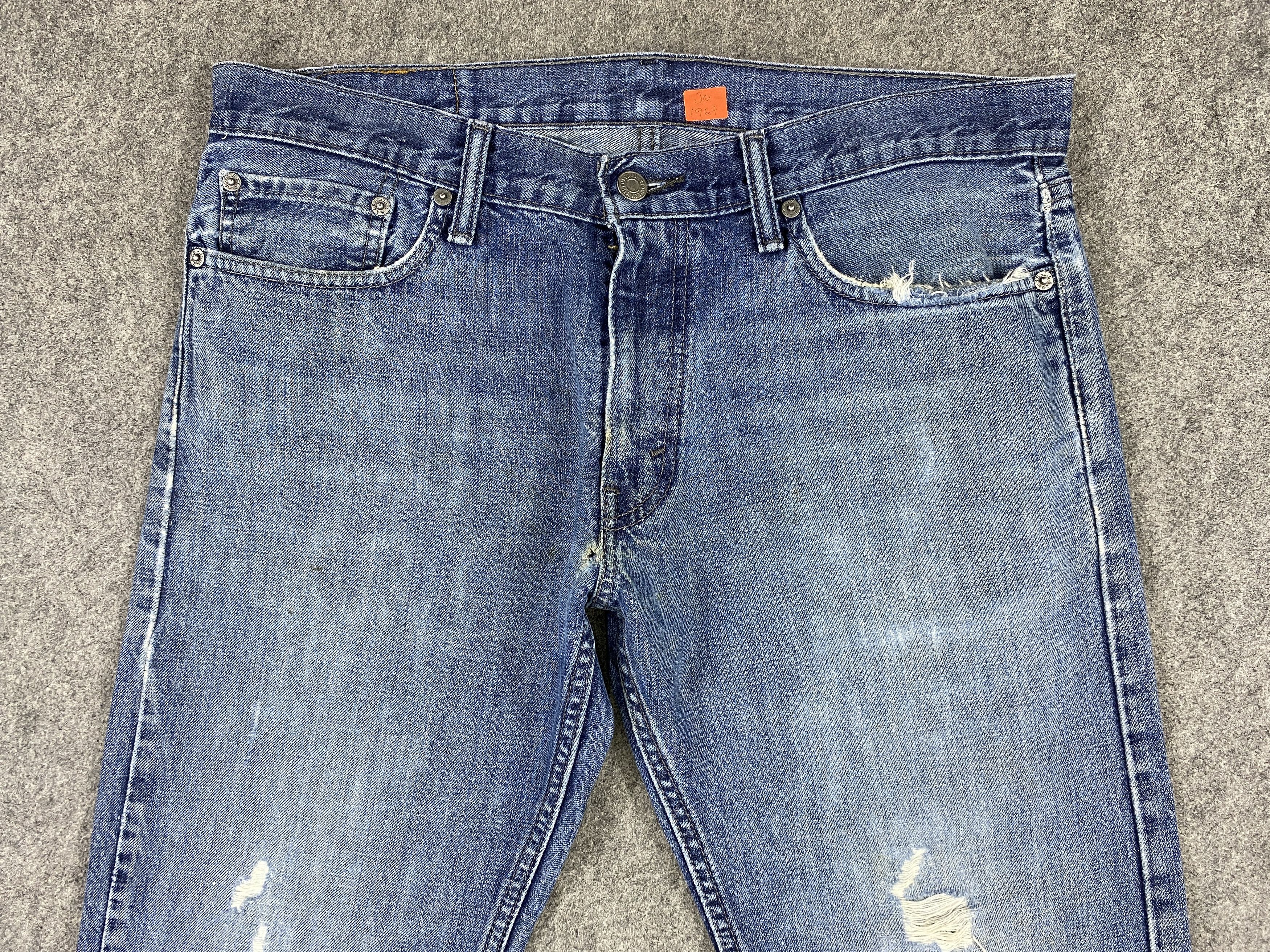 Levi's Blue Vintage Levi's 514 Jeans 35x33.5 Denim -JN1967 Size US 35 - 3 Thumbnail