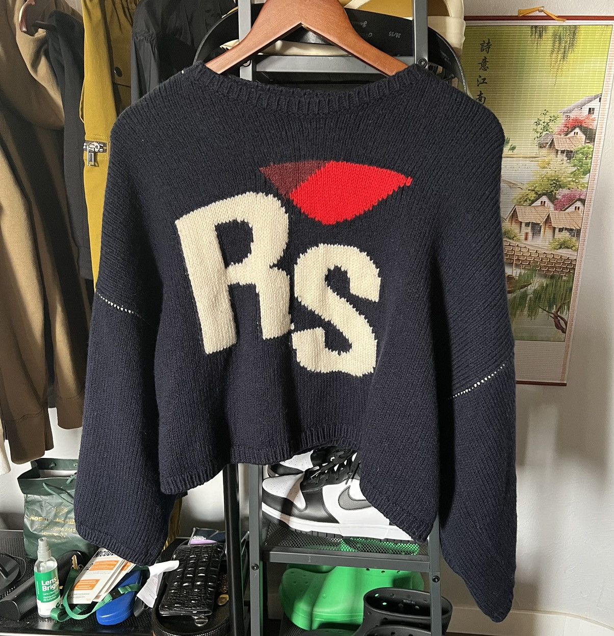 Raf Simons I love RS cropped sweater Size US M / EU 48-50 / 2 - 1 Thumbnail