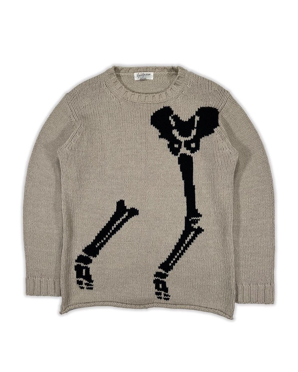 Yohji Yamamoto AW11 Bones Knit Sweater Size US M / EU 48-50 / 2 - 1 Thumbnail