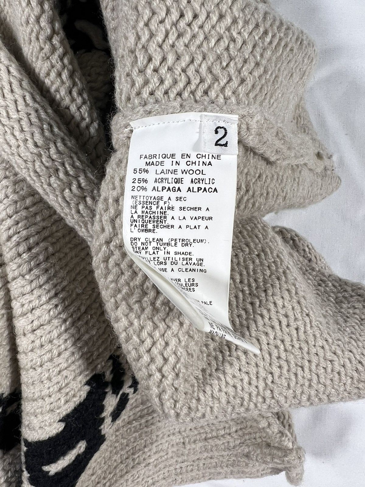 Yohji Yamamoto AW11 Bones Knit Sweater Size US M / EU 48-50 / 2 - 4 Thumbnail