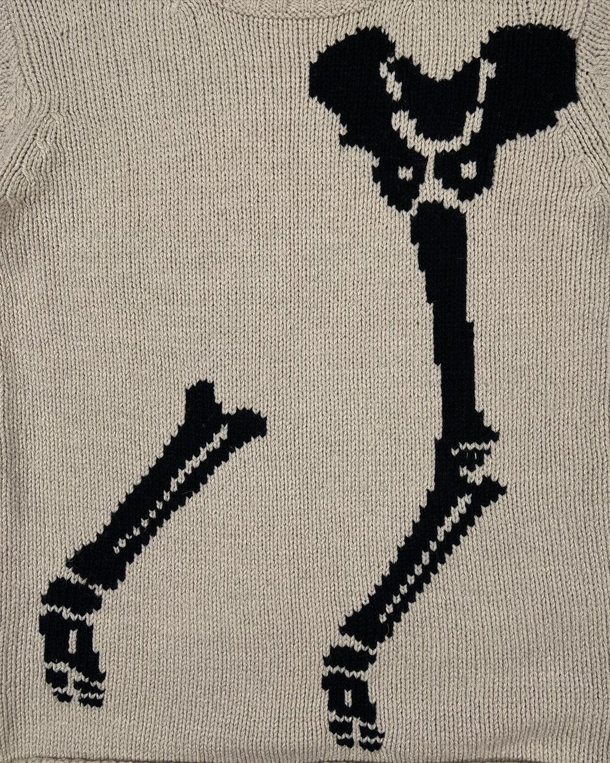 Yohji Yamamoto AW11 Bones Knit Sweater Size US M / EU 48-50 / 2 - 2 Thumbnail