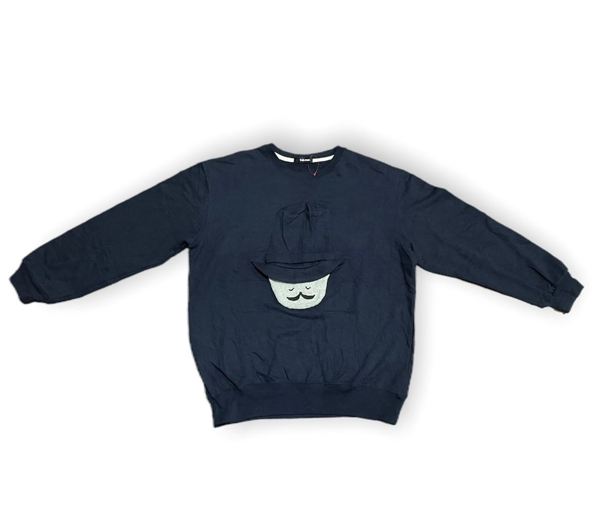 Issey Miyake Ne-Net Issey Miyake Iconic Moustache Gentleman Sweatshirt Size US L / EU 52-54 / 3 - 7 Thumbnail