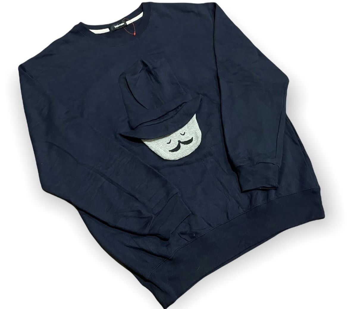 Issey Miyake Ne-Net Issey Miyake Iconic Moustache Gentleman Sweatshirt Size US L / EU 52-54 / 3 - 3 Thumbnail