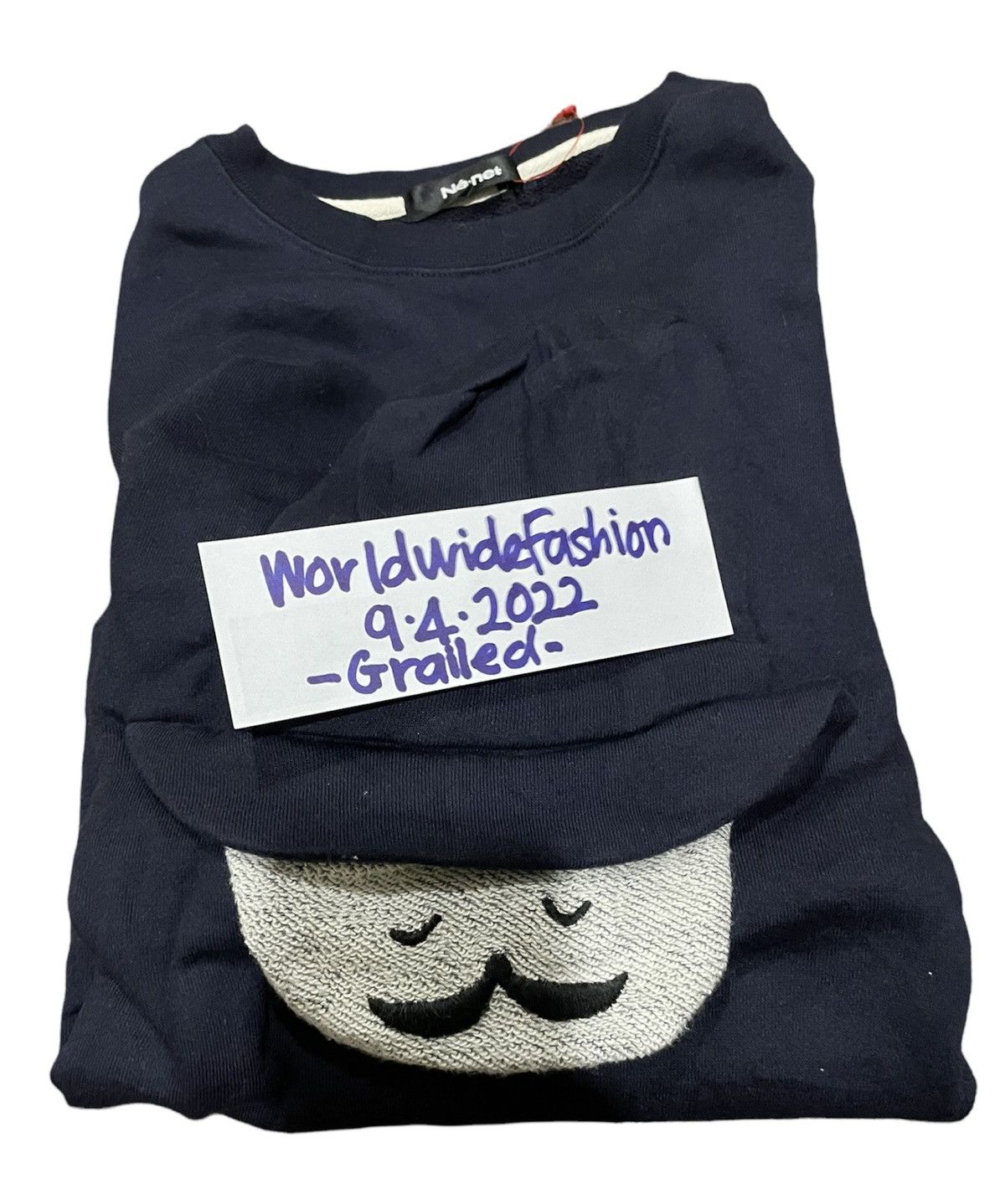 Issey Miyake Ne-Net Issey Miyake Iconic Moustache Gentleman Sweatshirt Size US L / EU 52-54 / 3 - 10 Thumbnail