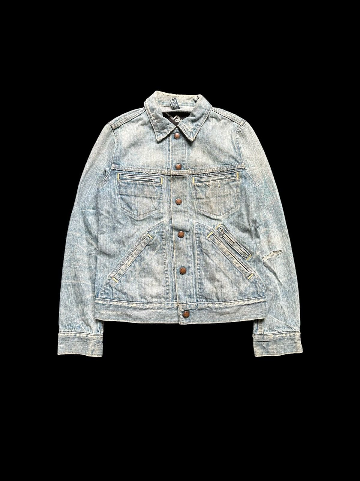 20471120 00's RNA Inc. anarchy denim jacket Size US S / EU 44-46 / 1 - 1 Thumbnail