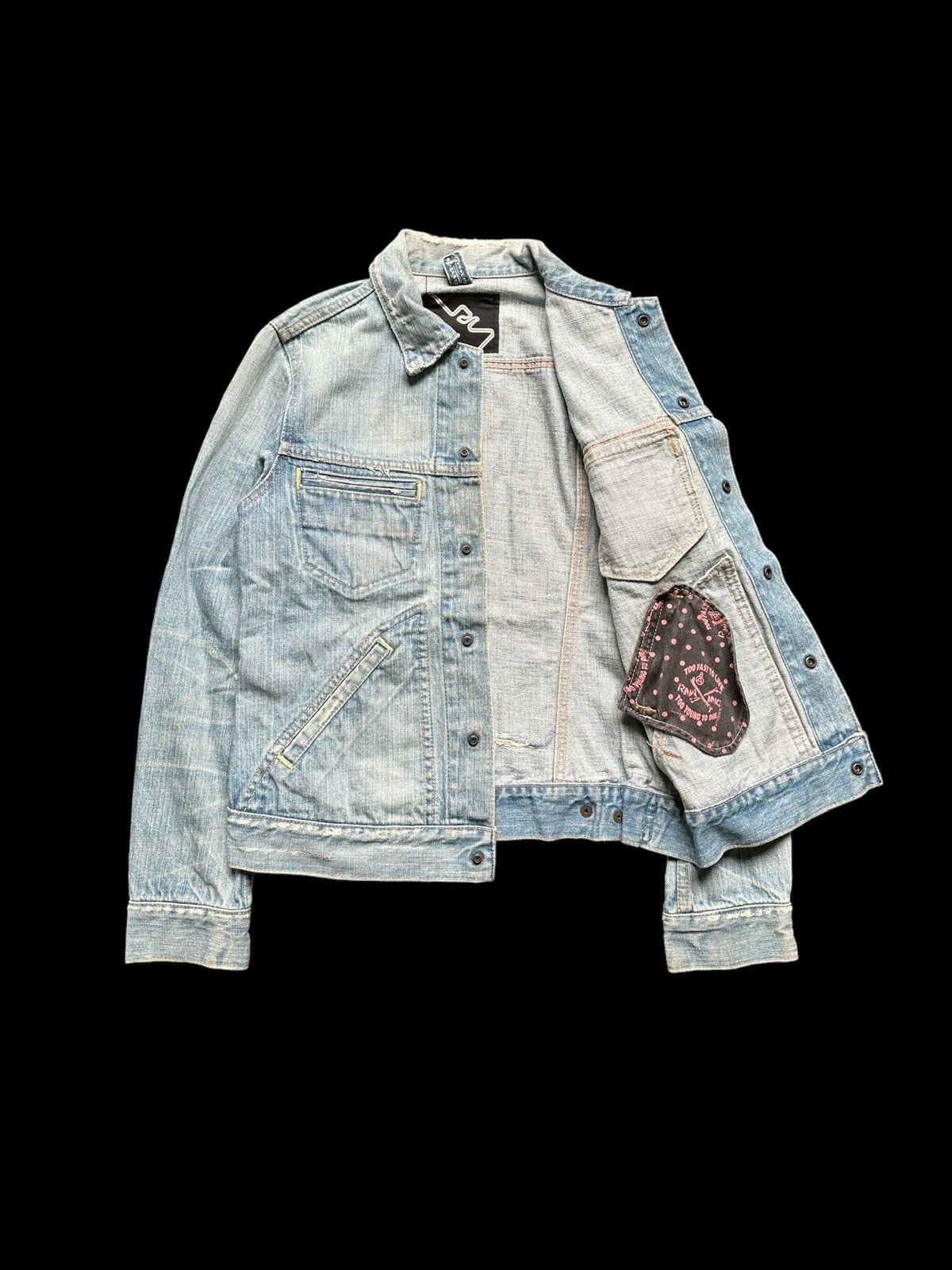 20471120 00's RNA Inc. anarchy denim jacket Size US S / EU 44-46 / 1 - 5 Thumbnail