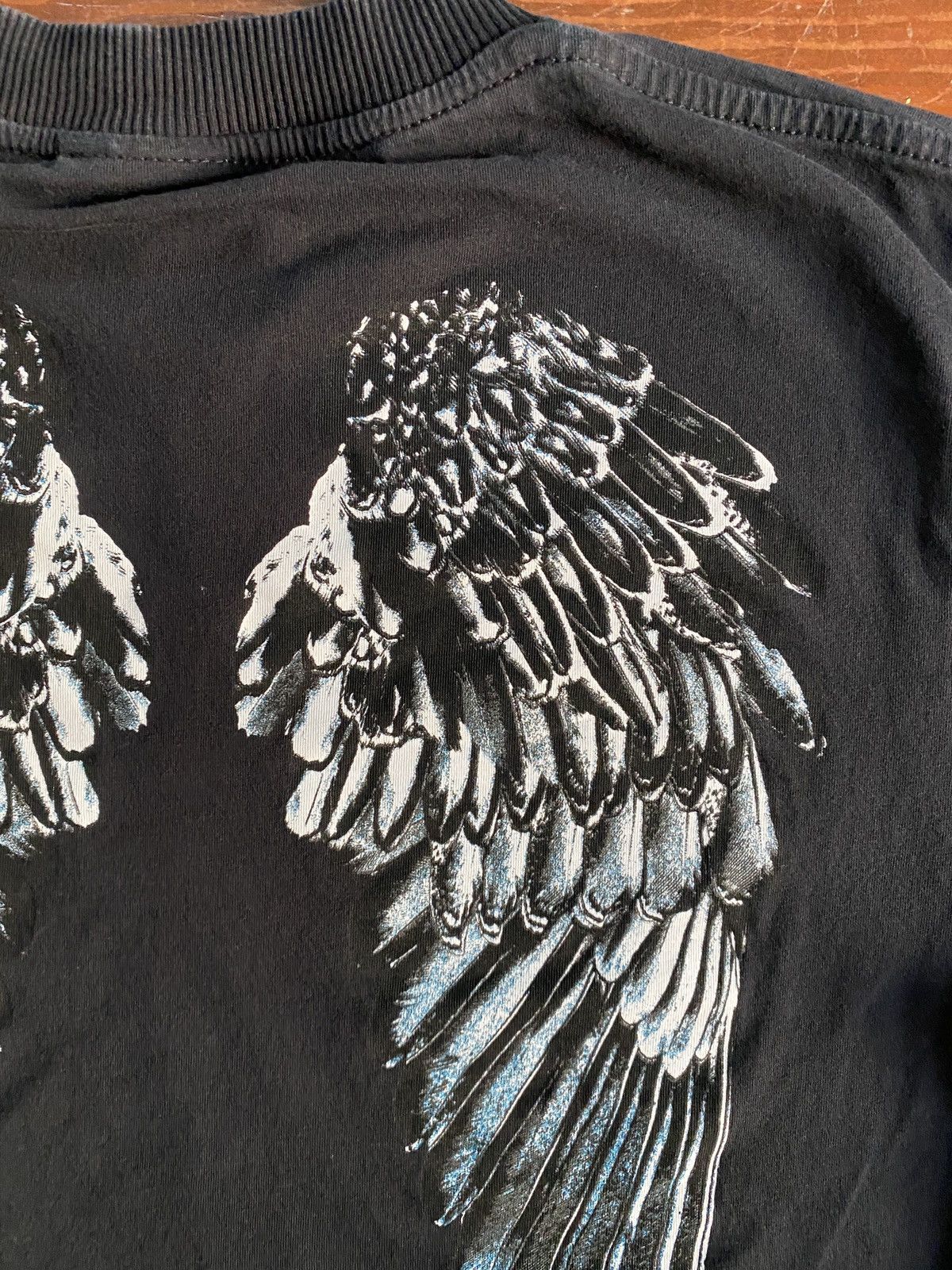 Marcelo Burlon Marcelo Burlon Angel Wings Black Tee Size US XS / EU 42 / 0 - 5 Thumbnail