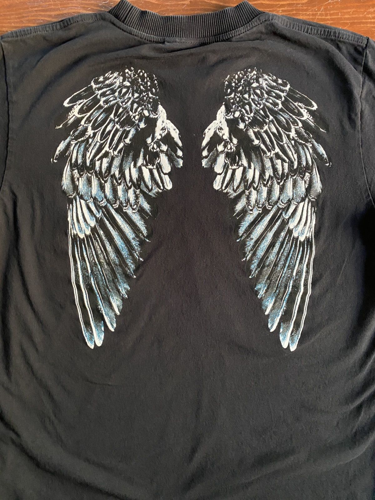 Marcelo Burlon Marcelo Burlon Angel Wings Black Tee Size US XS / EU 42 / 0 - 2 Thumbnail