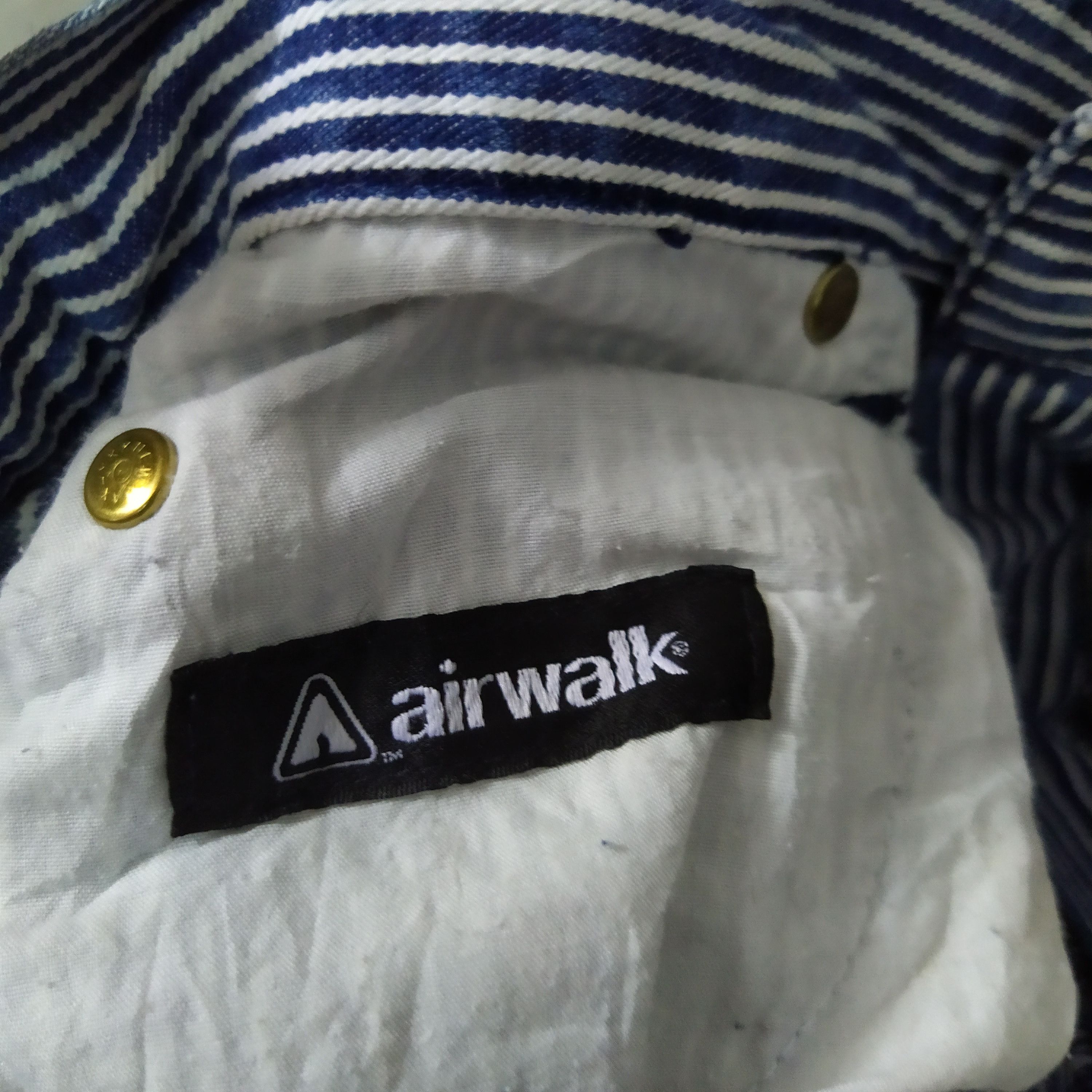 Airwalk × Vintage VTG AIRWALK WABASH HICKORY CARPENTER DENIM (D358) Size US 28 / EU 44 - 8 Thumbnail