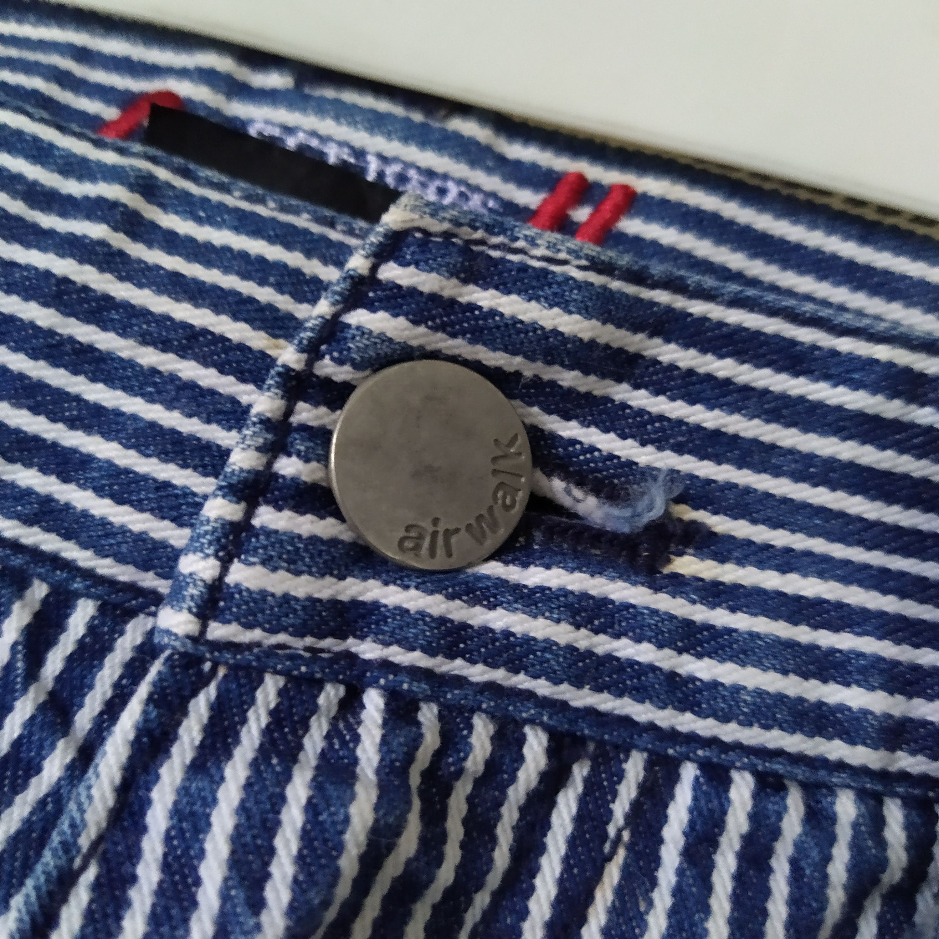 Airwalk × Vintage VTG AIRWALK WABASH HICKORY CARPENTER DENIM (D358) Size US 28 / EU 44 - 6 Thumbnail