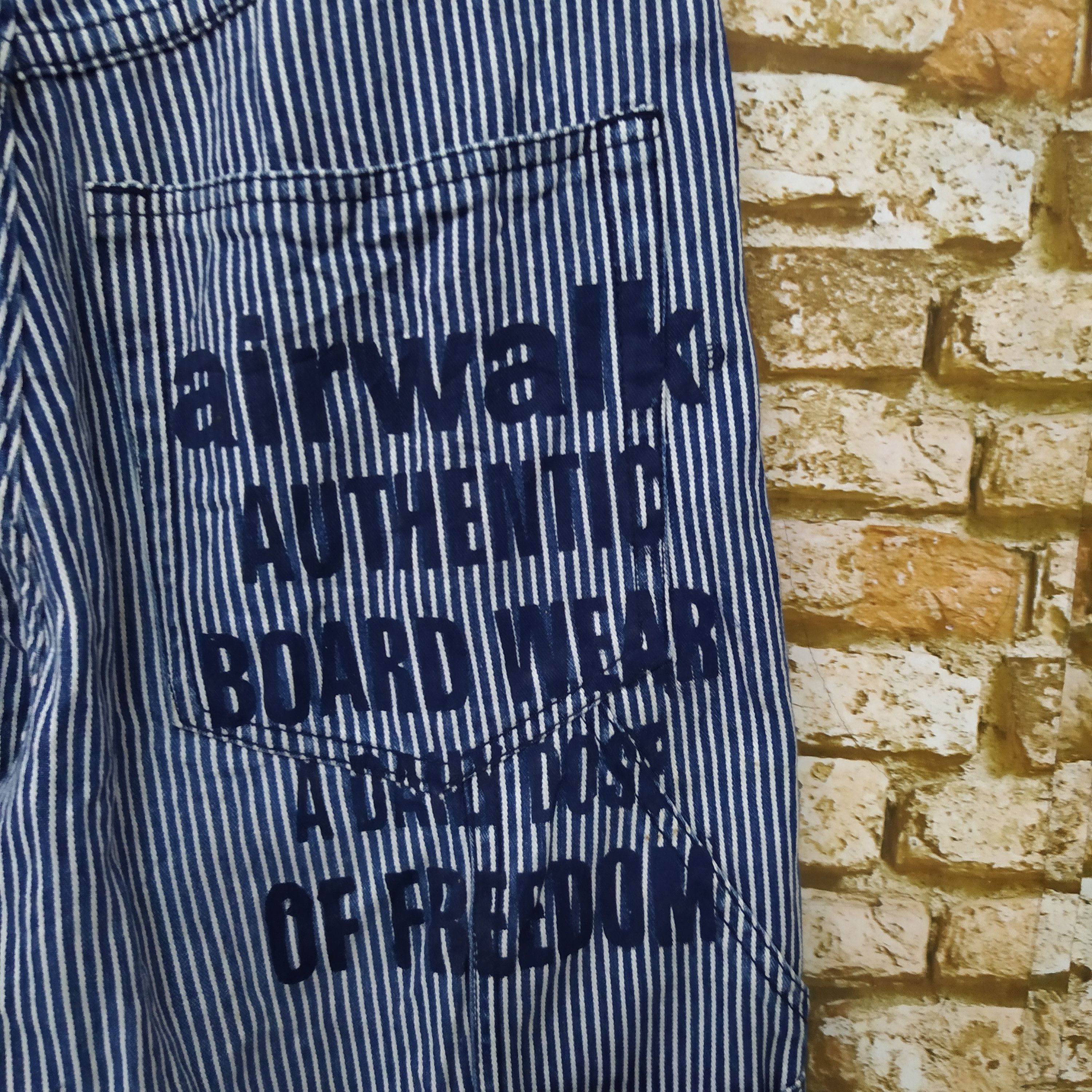Airwalk × Vintage VTG AIRWALK WABASH HICKORY CARPENTER DENIM (D358) Size US 28 / EU 44 - 4 Thumbnail
