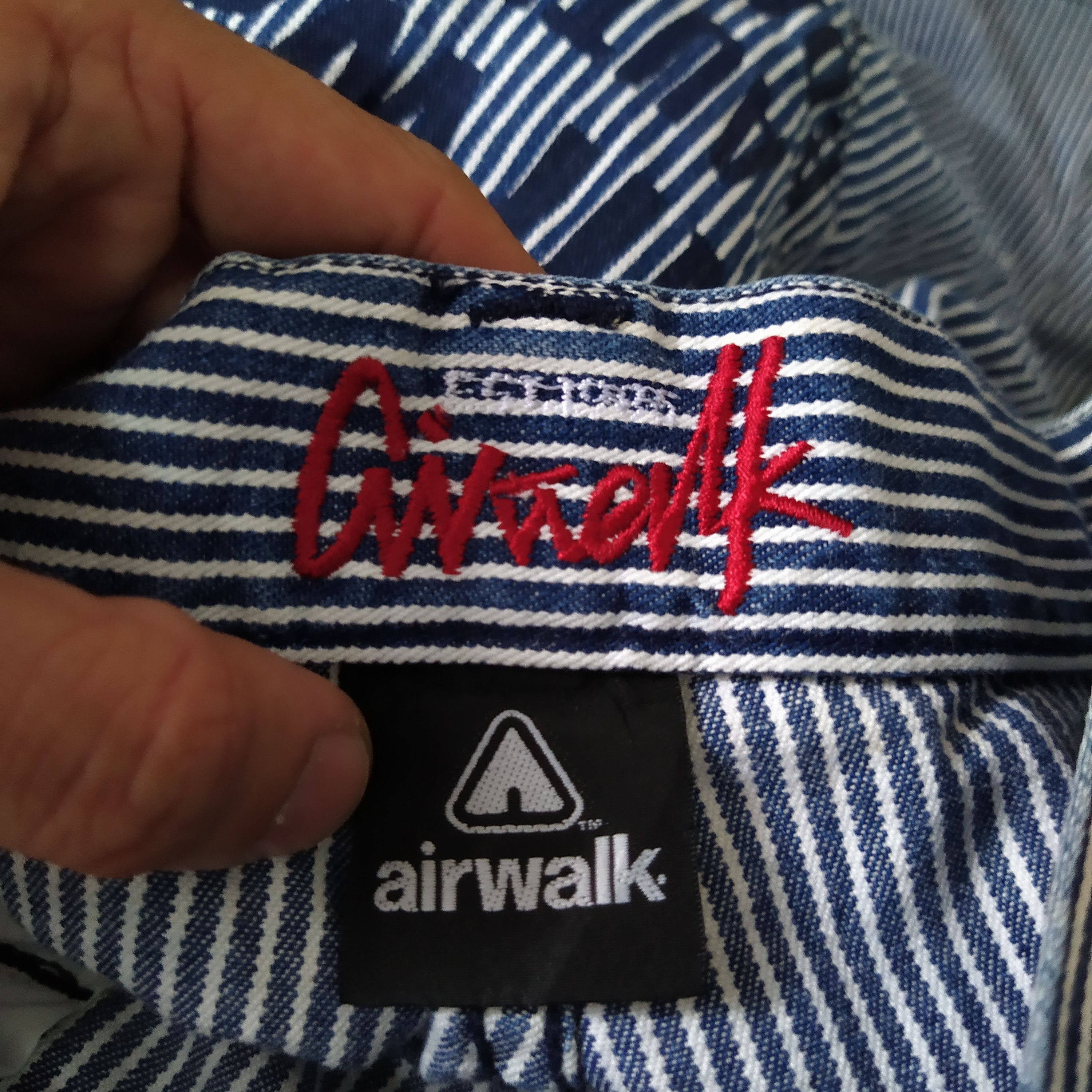 Airwalk × Vintage VTG AIRWALK WABASH HICKORY CARPENTER DENIM (D358) Size US 28 / EU 44 - 7 Thumbnail