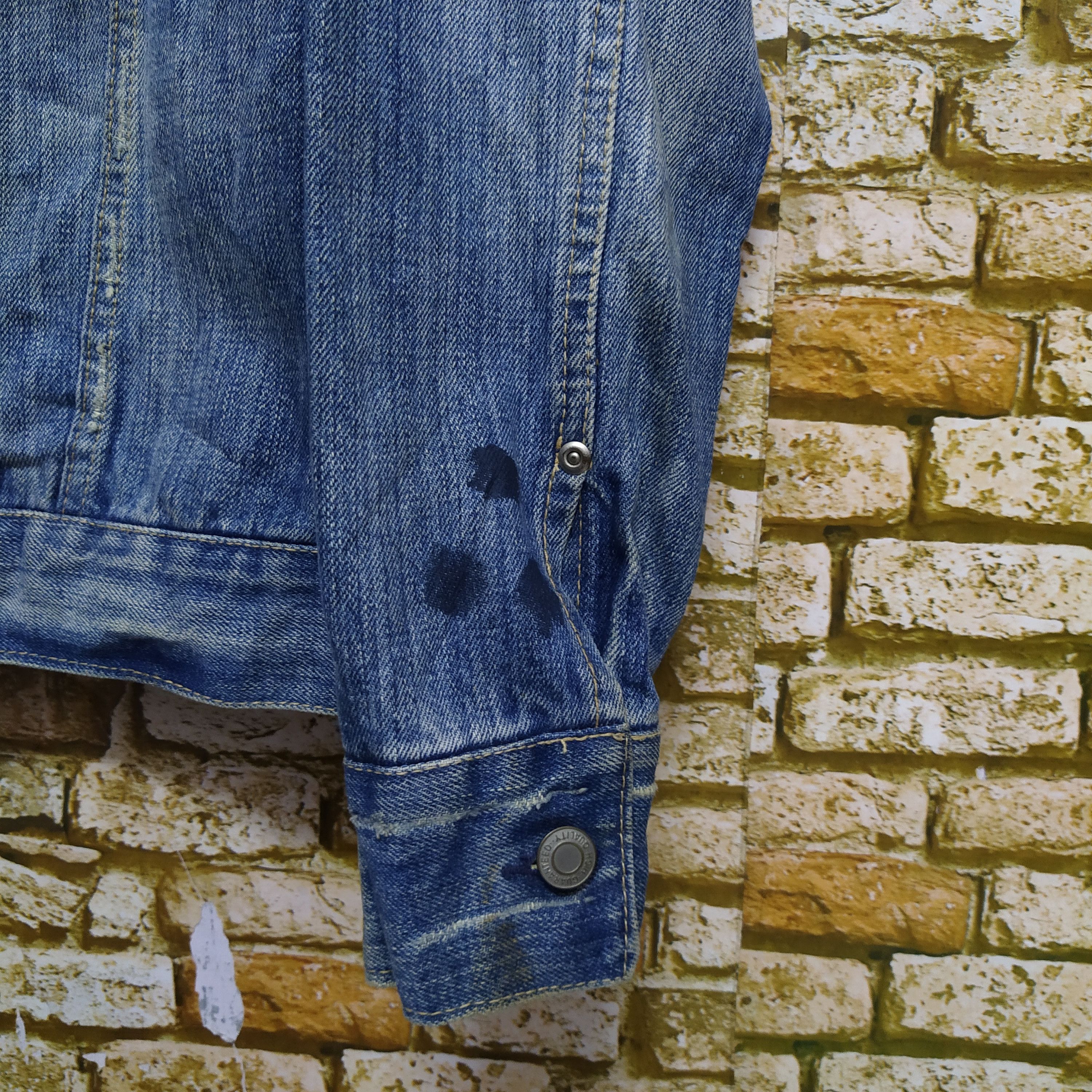 Japanese Brand THREE STONES THROW DISTRESSED BORO DENIM jacket (D374) Size US L / EU 52-54 / 3 - 3 Thumbnail