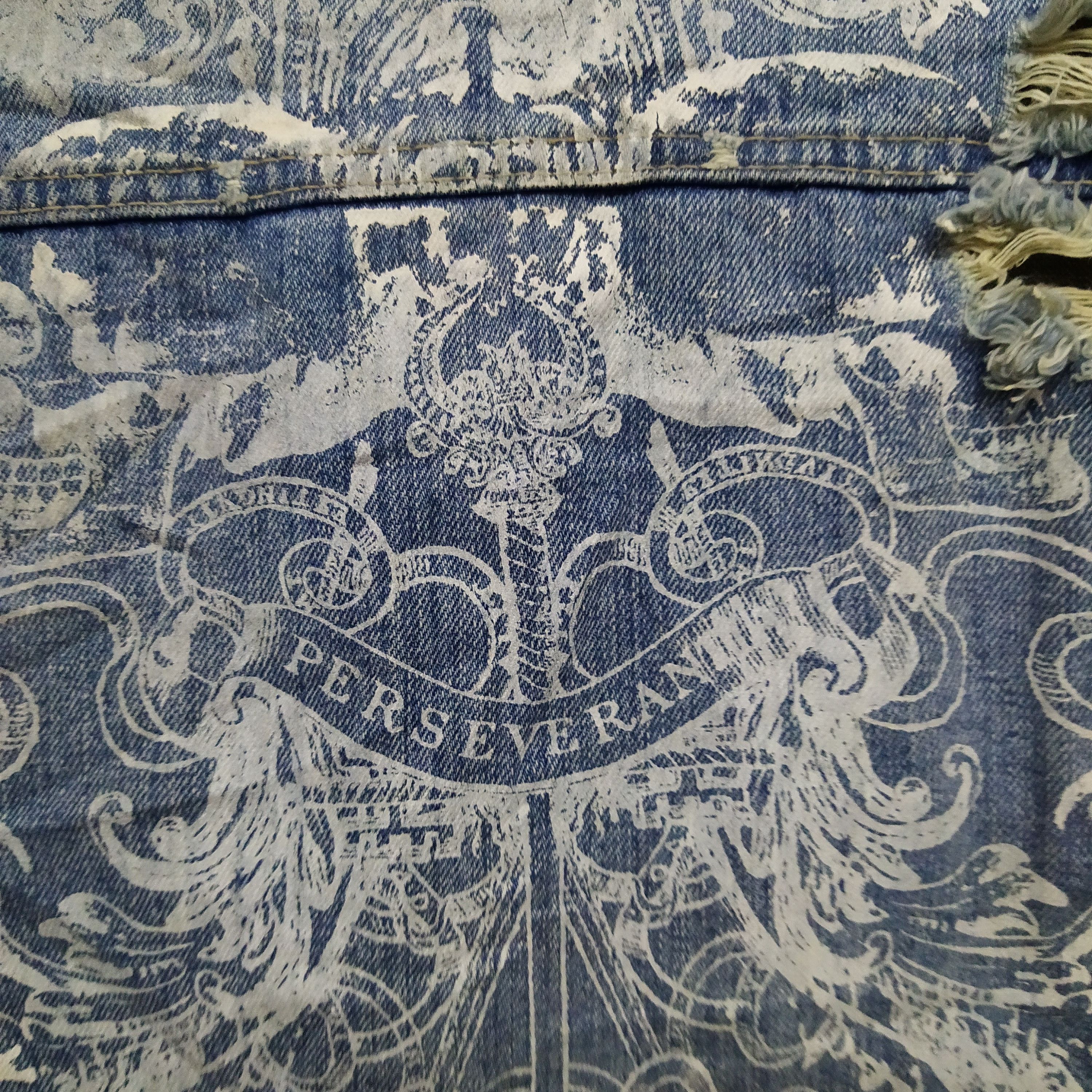 Japanese Brand THREE STONES THROW DISTRESSED BORO DENIM jacket (D374) Size US L / EU 52-54 / 3 - 12 Thumbnail