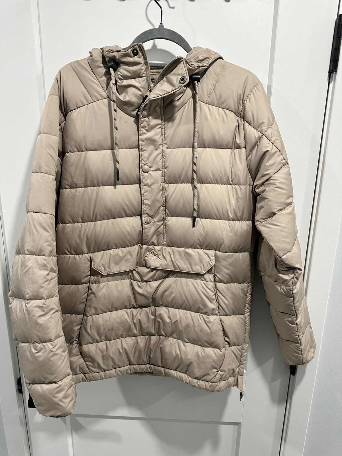 image of Columbia x Kith Colombia Puffer Anorak in Beige, Men's (Size Medium)