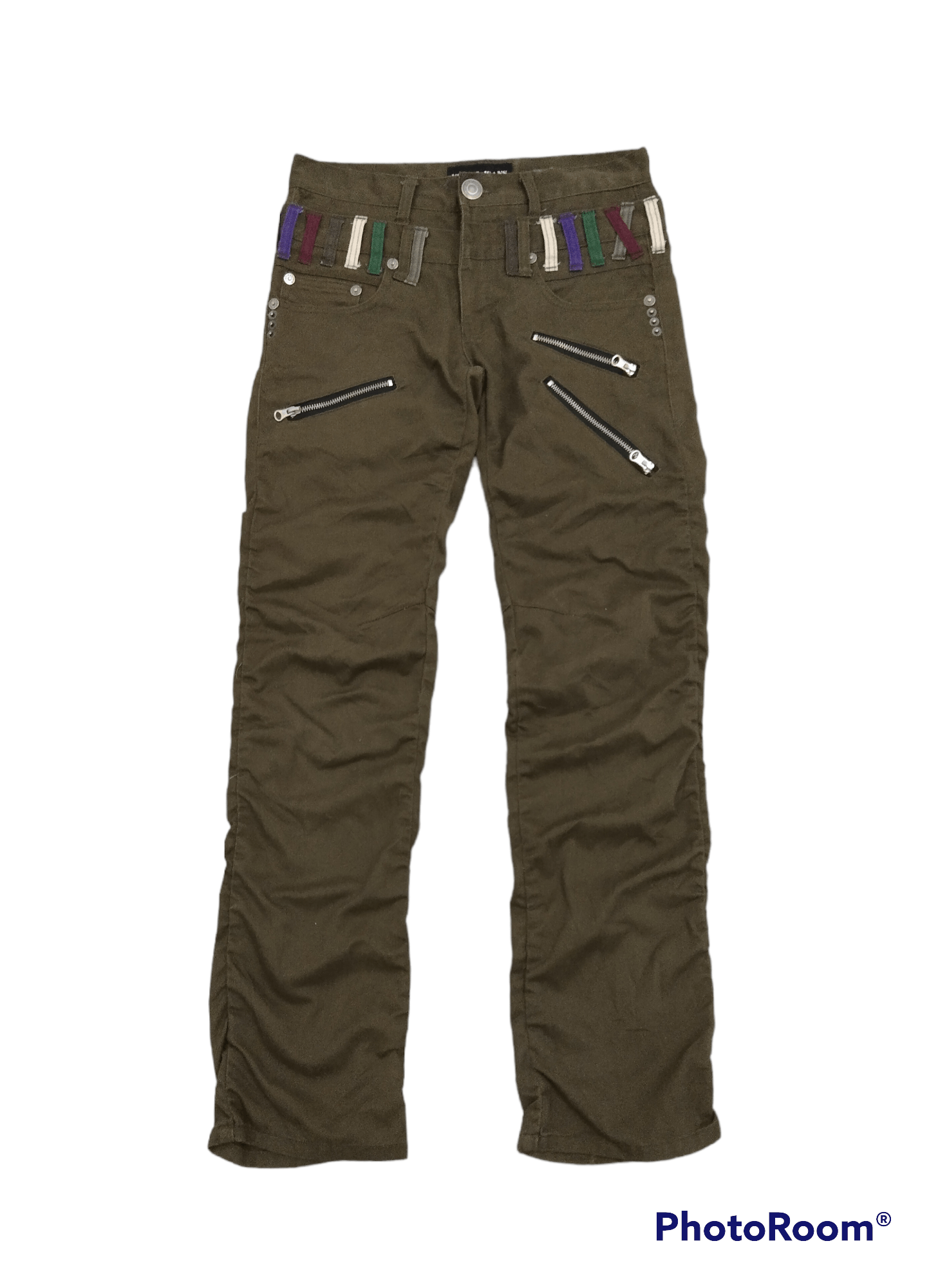 Japanese Brand TOKYO FASHION NYLAUS DOUBLE WAIST ZIPPER PANTS Size US 30 / EU 46 - 1 Thumbnail