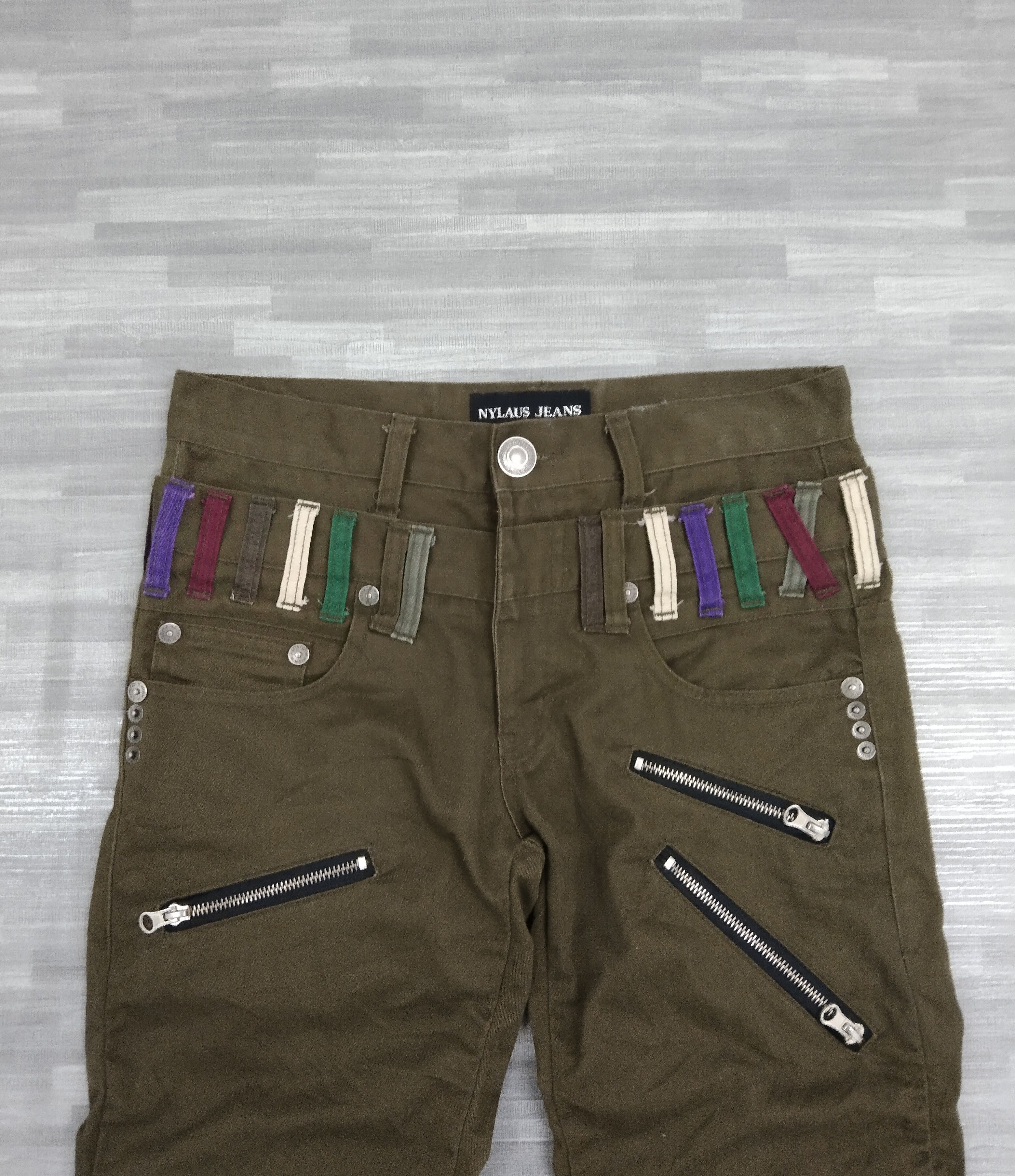 Japanese Brand TOKYO FASHION NYLAUS DOUBLE WAIST ZIPPER PANTS Size US 30 / EU 46 - 4 Thumbnail