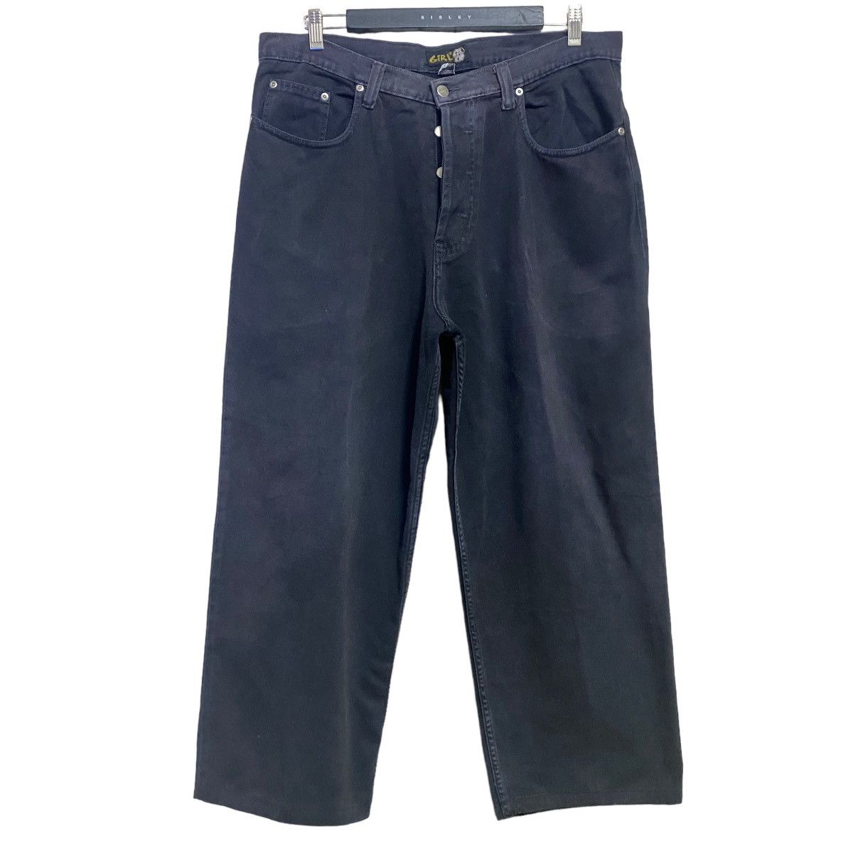 Vintage Girl Skateboard Denim Wide Baggy Jeans
