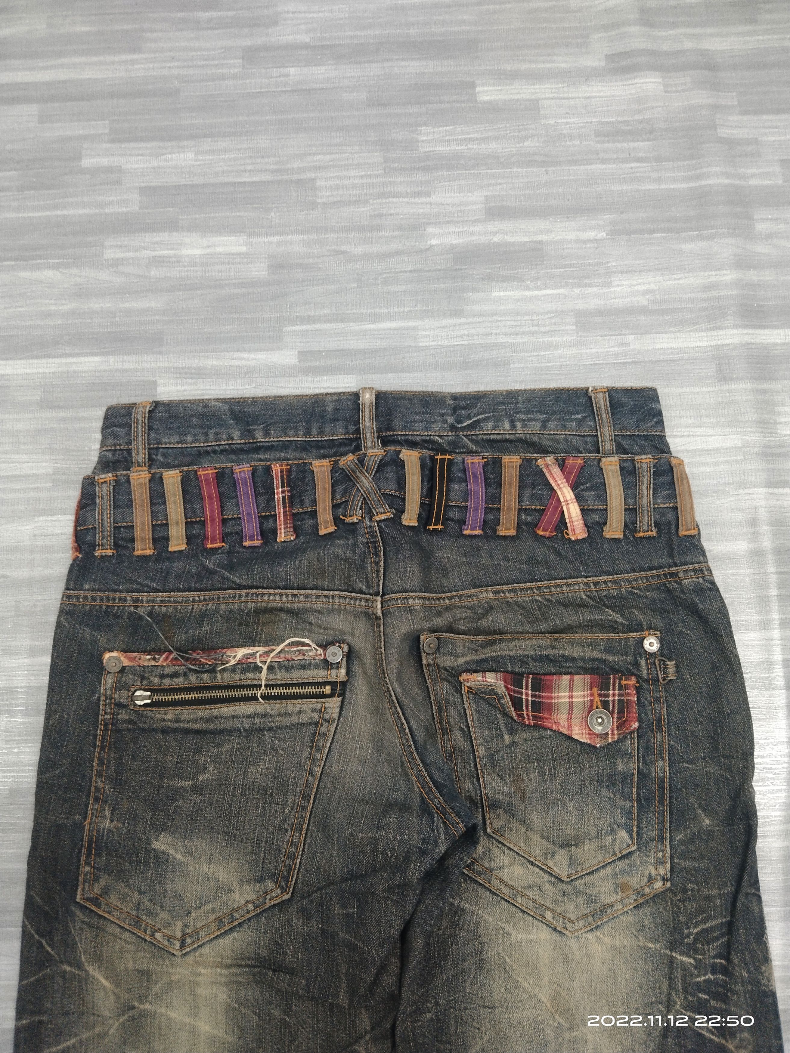 If Six Was Nine × Rusty SUPER SICK🔥 RUSTY DOUBLE WAIST NYLAUS DENIM PANTS Size US 32 / EU 48 - 4 Thumbnail